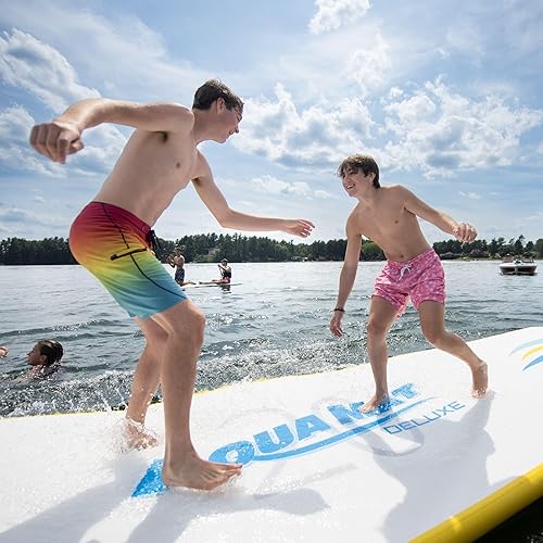 Vista 13 de Rave Sports Inflatable Aqua Mat, Platform and Swim Dock with Dropstitch PVC Construction