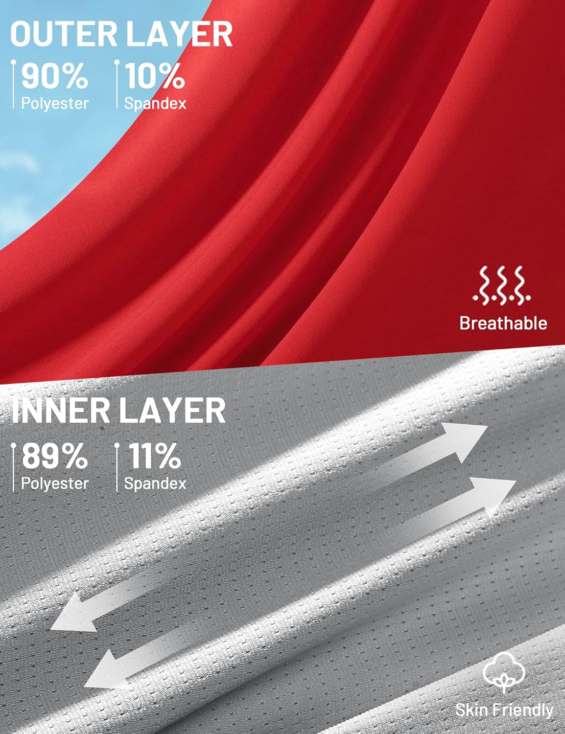 MIER Womens 3" Running Shorts with Mesh Liner - Mid Waisted 2 in 1 Quick Dry Workout Gym Athletic Shorts with Zipper Pockets - Image 4