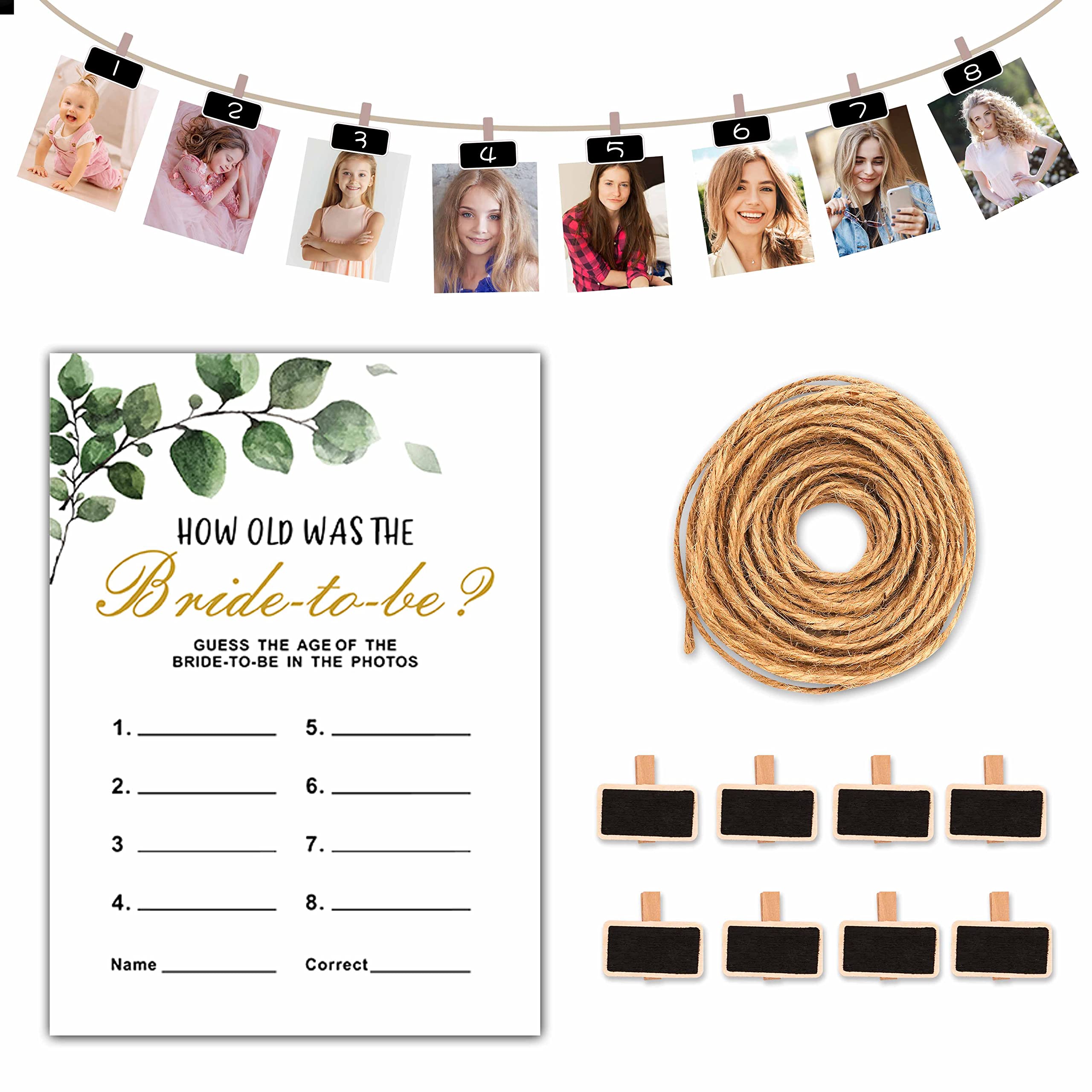 Cartes How Old Was The Bride To Be, le cadeau d'animation pour fête de fiançailles