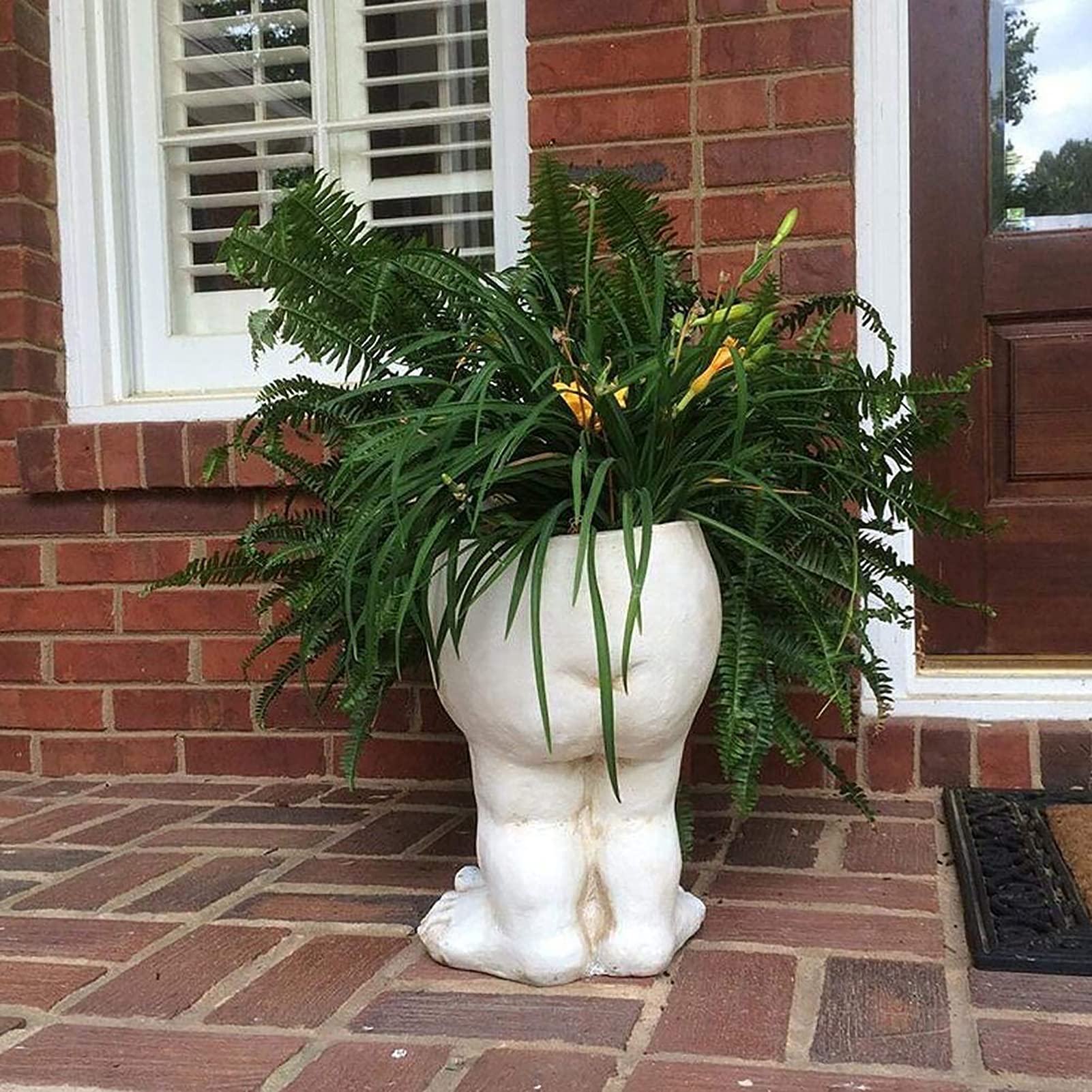 Amazon.co.jp: 樹脂フラワーポット装飾、面白い顔像プランター