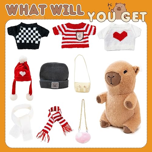 Miniatura 69 de Capybara - Peluche con sombrero de fresa, peluche de Capybara, lindo juguete de peluche para decoraciones de cumpleaños para niñas y niños