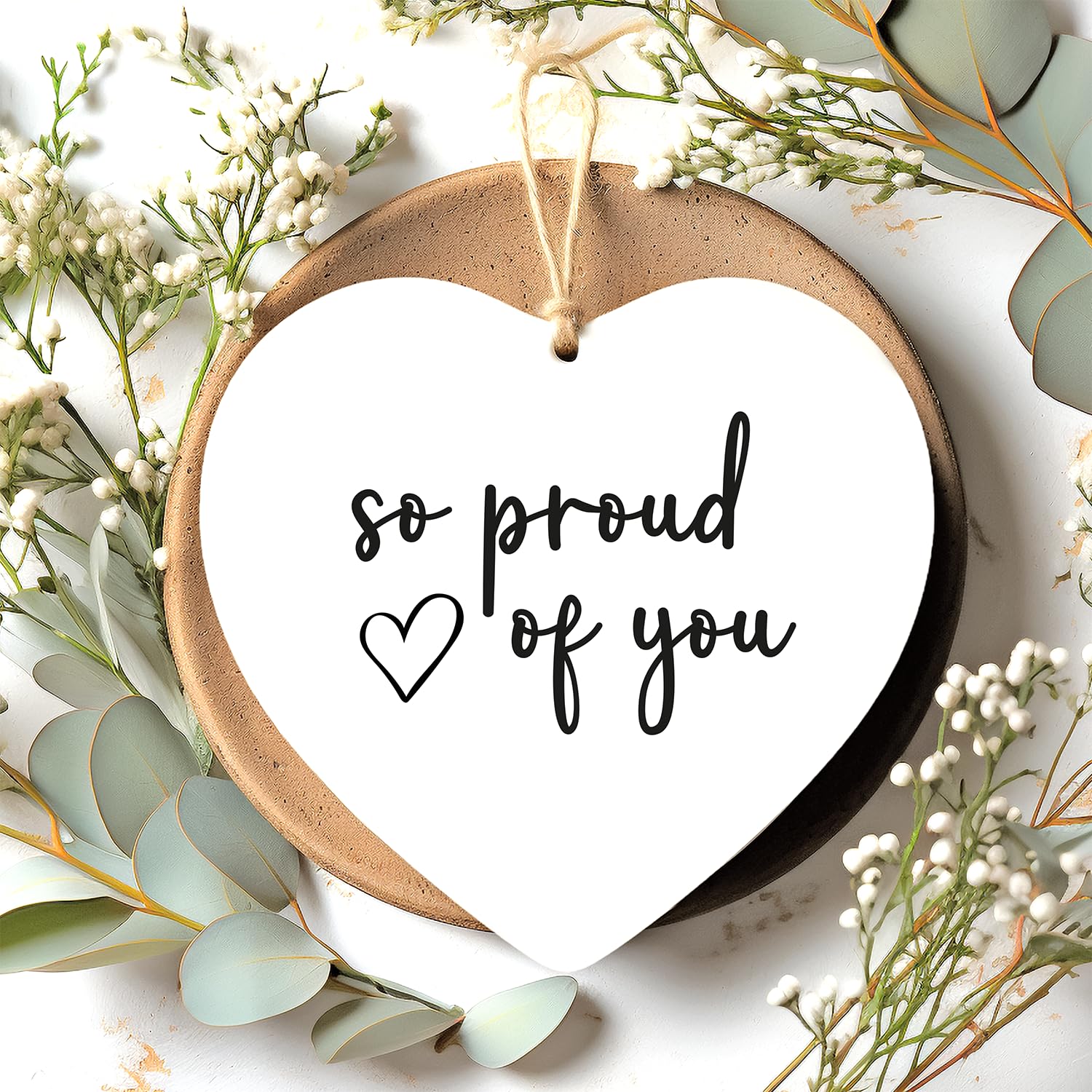 Colourbat Clear Acrylic So Proud Of You Keepsake Gift | Great Well Done Gift For Friend | Congratulations | You Did It | New Job | Graduation | Positivity Gift