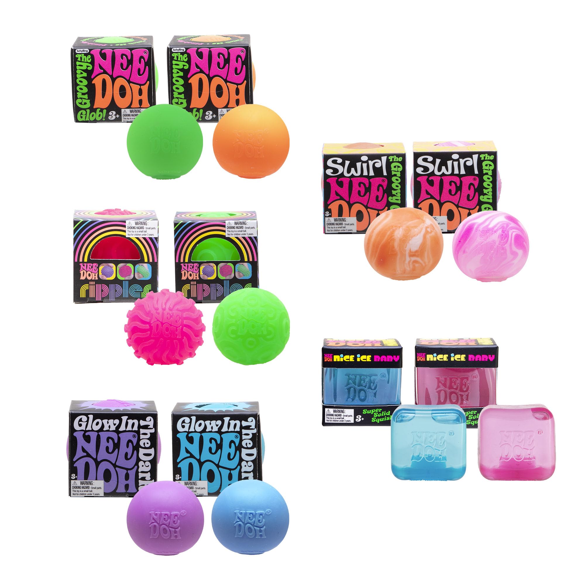 Schylling NeeDoh Teenie 10-Pack