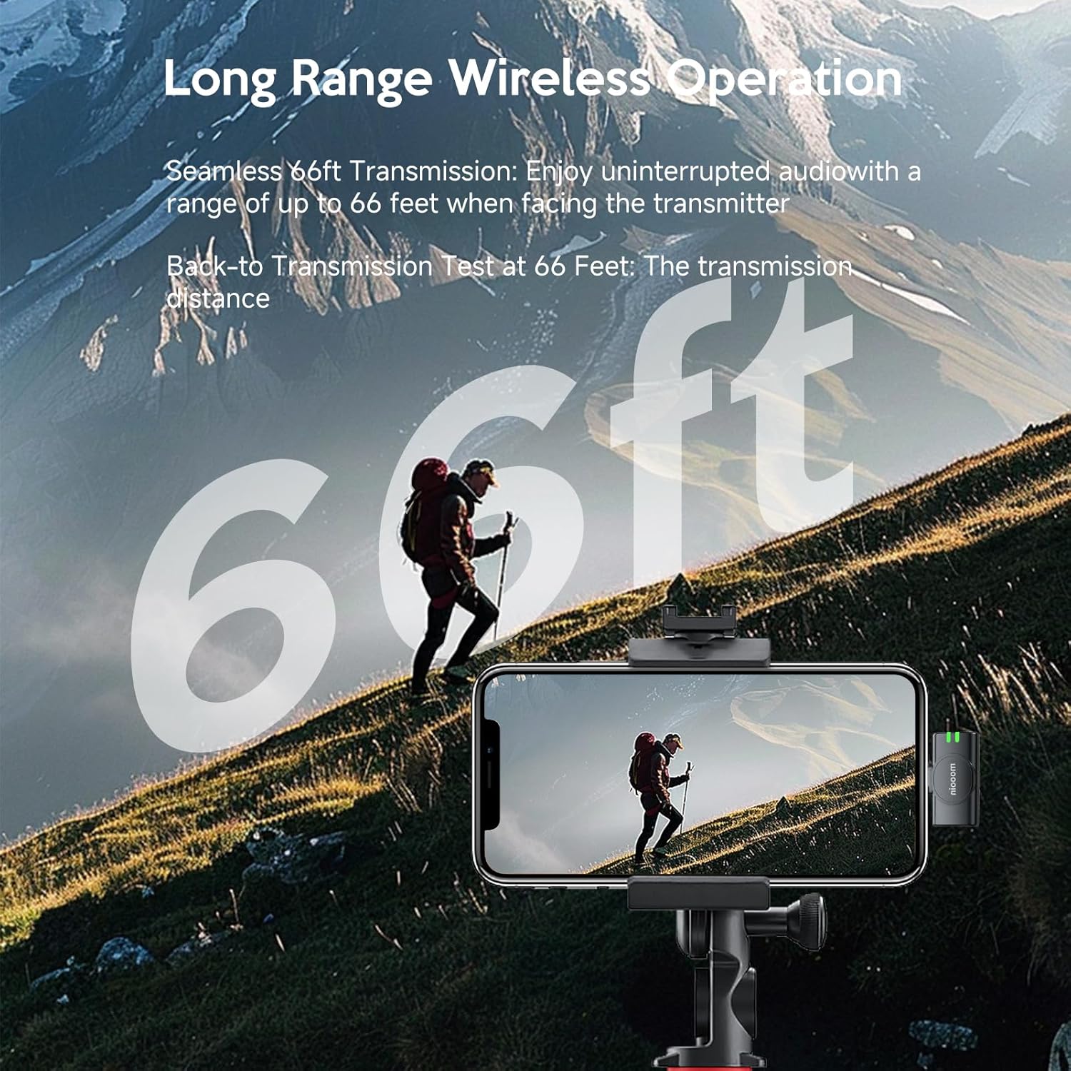 Wireless Bluetooth Lavalier Microphone with AI Noise Reduction–Plug-and-Play, Long Battery Life, Mini & Portable, Compatible with iPhone/Android for Vlogging, Interviews & Live Streaming - Image 6