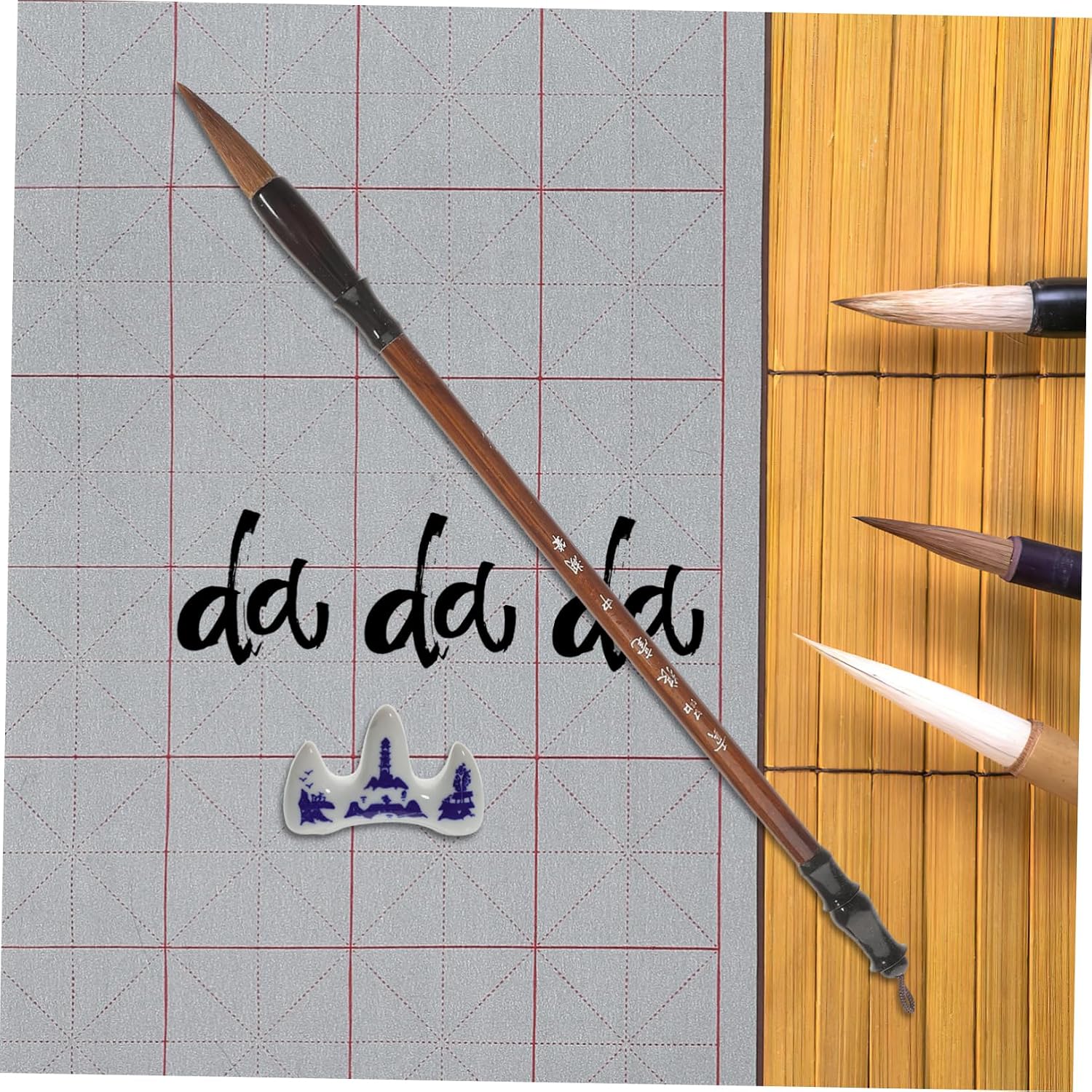 UTHCLO Beginner Calligraphy Reusable Water Drawing Cloth Kit for Home Practice Compact Design for Easy Storage for Students and Calligraphy Enthusiasts