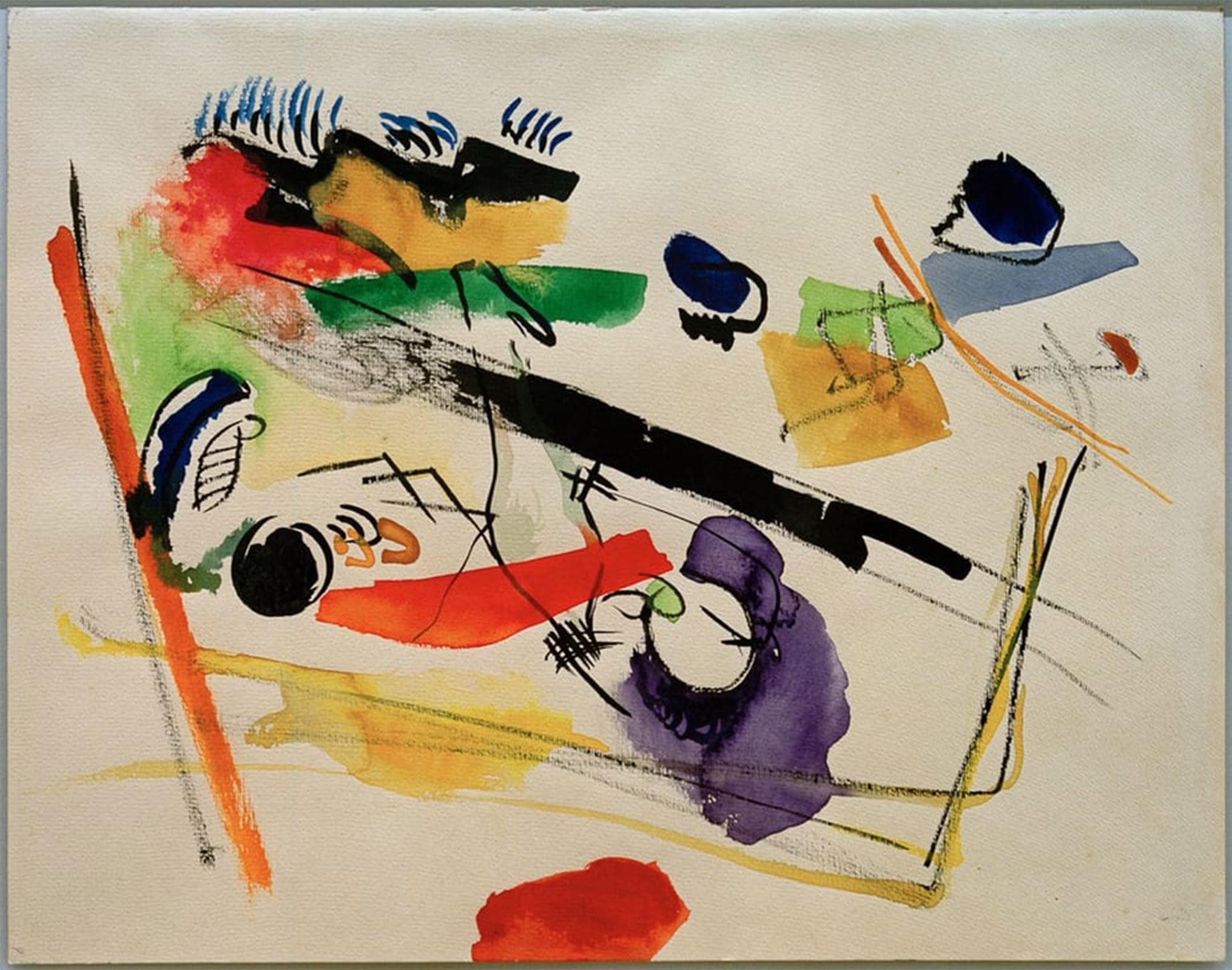 SERENDIPITP Vintage Wall Art Canvas Nordic Poster Canvas Print Picture canvas painting workart by Wassily Kandinsky Wall Art Poster for Home Decor 60x90cm