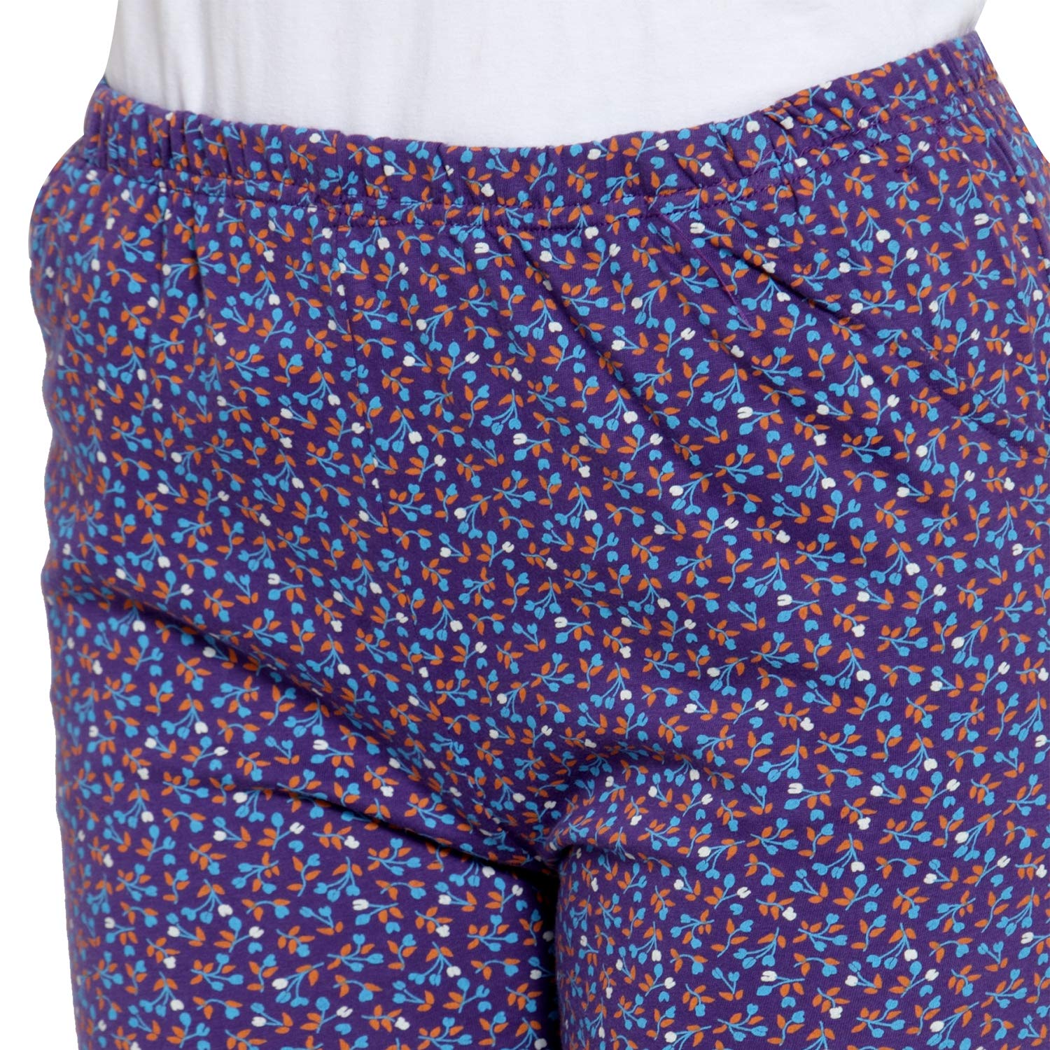 CUKOO Purple Floral Night Pyjama for Women 4