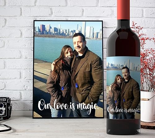Miniatura 3 de Etiqueta de vino con foto - Etiqueta de vino personalizada - Etiqueta de vino personalizada - Etiqueta de vino de boda - Regalo de vino - Regalo