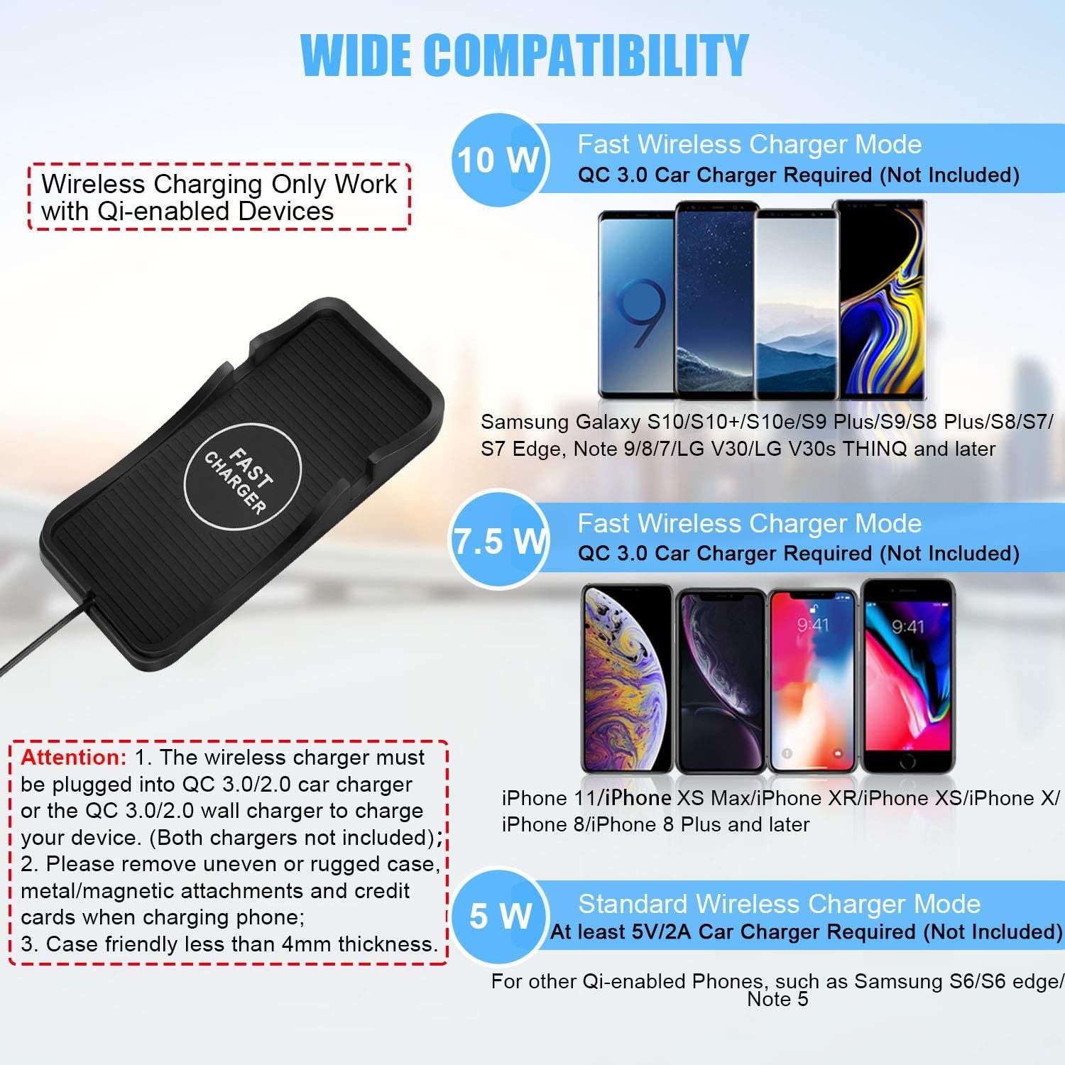 Frее Shірріng оƒƒеr Wireless Charging Pad Car 15W 10W 7.5W Q Fast Car Wireless Charger Pad Stand Station Mat Car Phone Holder Car Wireless Charger Mount for iPhone 13/12/12 Pro/11/11 Pro Max/XS Max/XR/X, Galaxy S10/S9/S8 Onе-Dау Sаlе: Uр tо 60% оƒƒ Wireless Charging Pad Car 15W 10W 7.5W Q Fast Car Wireless Charger Pad Stand Station Mat Car Phone Holder Car Wireless Charger Mount for iPhone 13/12/12 Pro/11/11 Pro Max/XS Max/XR/X, Galaxy S10/S9/S8