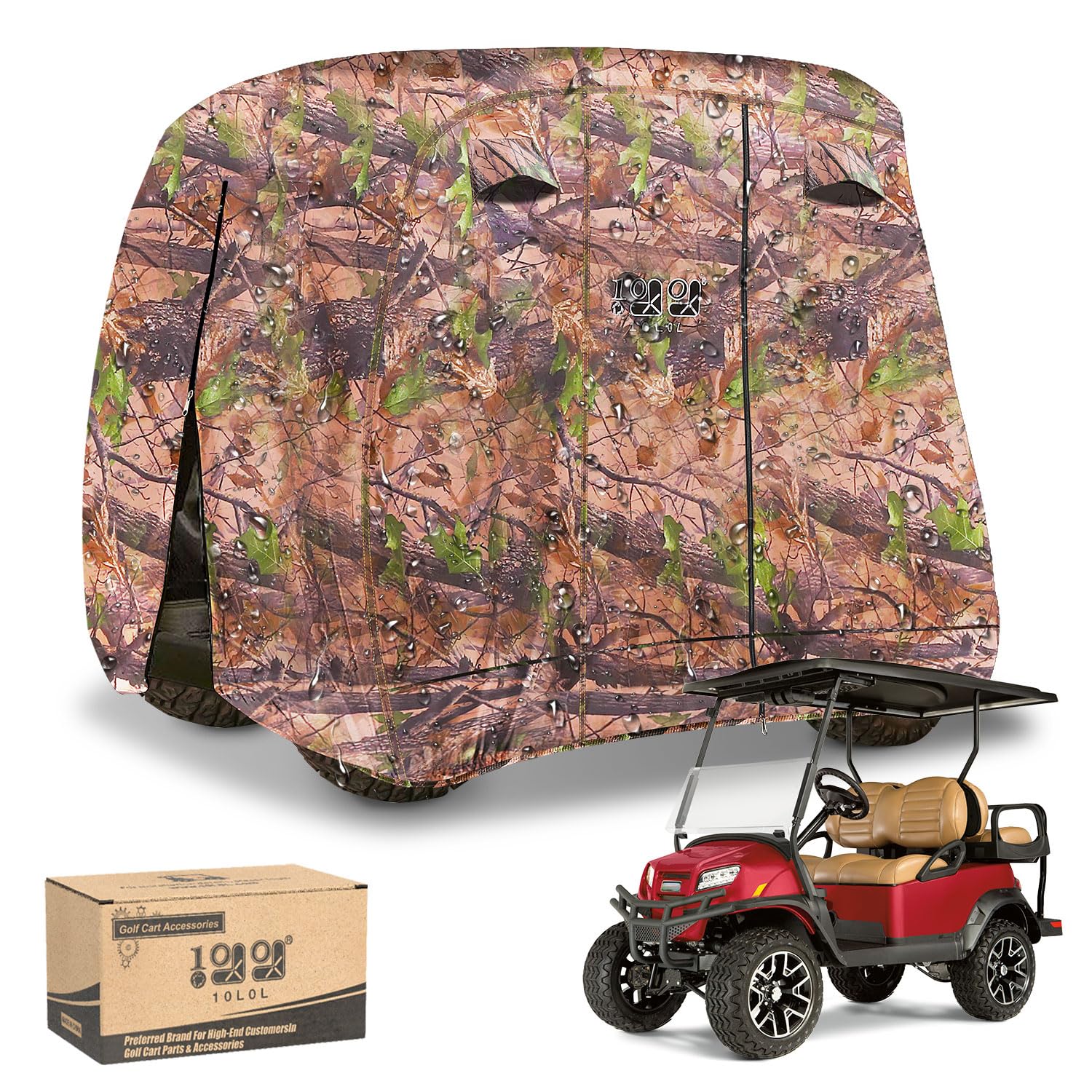 10L0L 2/4/4+2 Passenger Golf Cart Cover Fits for Yamaha EZGO Club Car