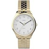 Women&apos;s Modern Easy Reader 32mm Watch – Gold-Tone Case White Dial with Expansion Band