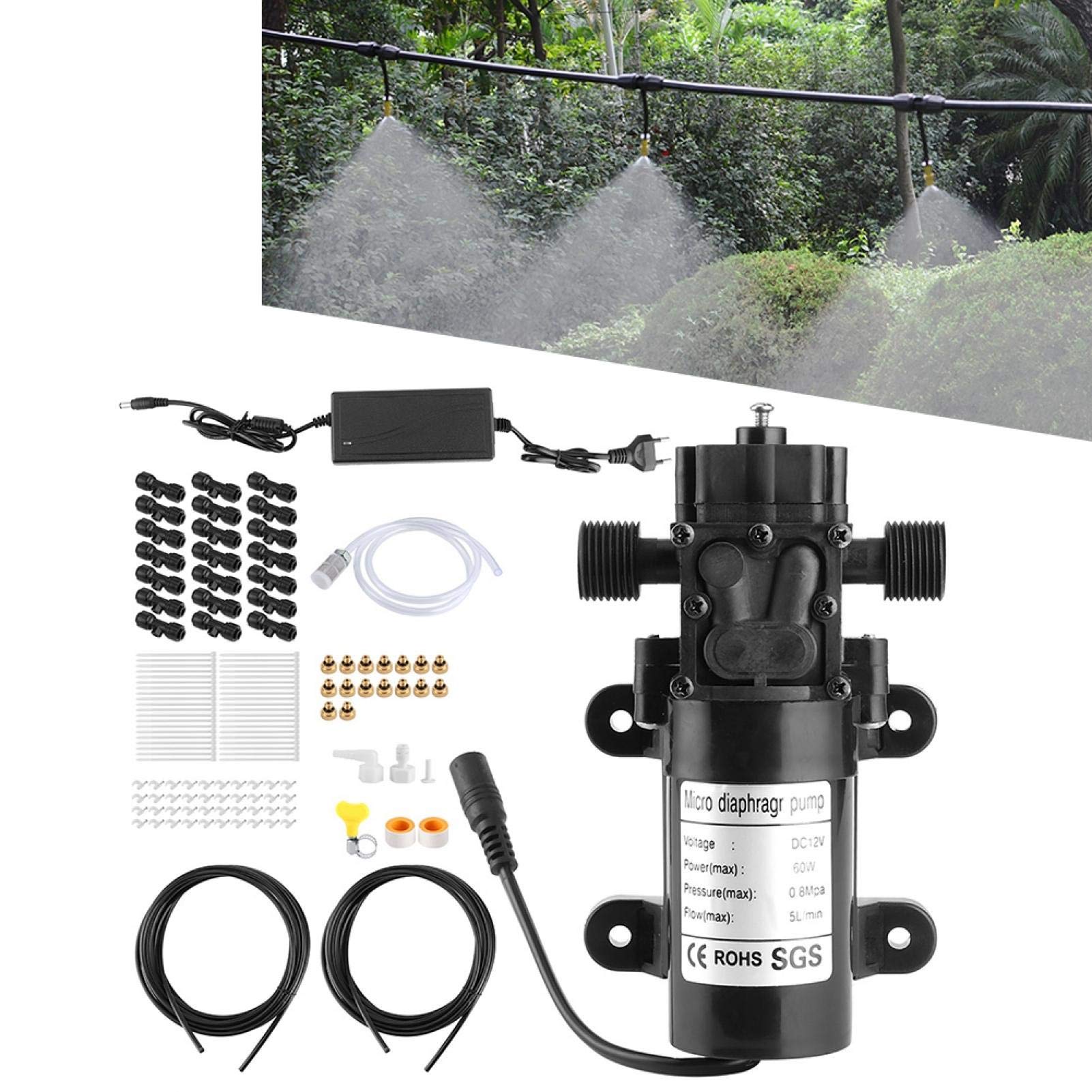 Sistema di nebulizzazione, Sistema di raffreddamento a spruzzo Ugelli Sistema di nebulizzazione Raffreddamento Kit sistema di irrigazione Accessori da giardino Nebulizzatori per terrazze