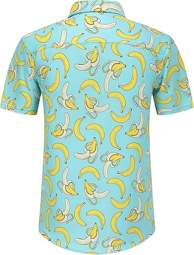 Miniatura 2 de Nosirhoc Camisa hawaiana para hombre, camisas casuales con botones, camisas de playa para hombre, camisas hawaianas