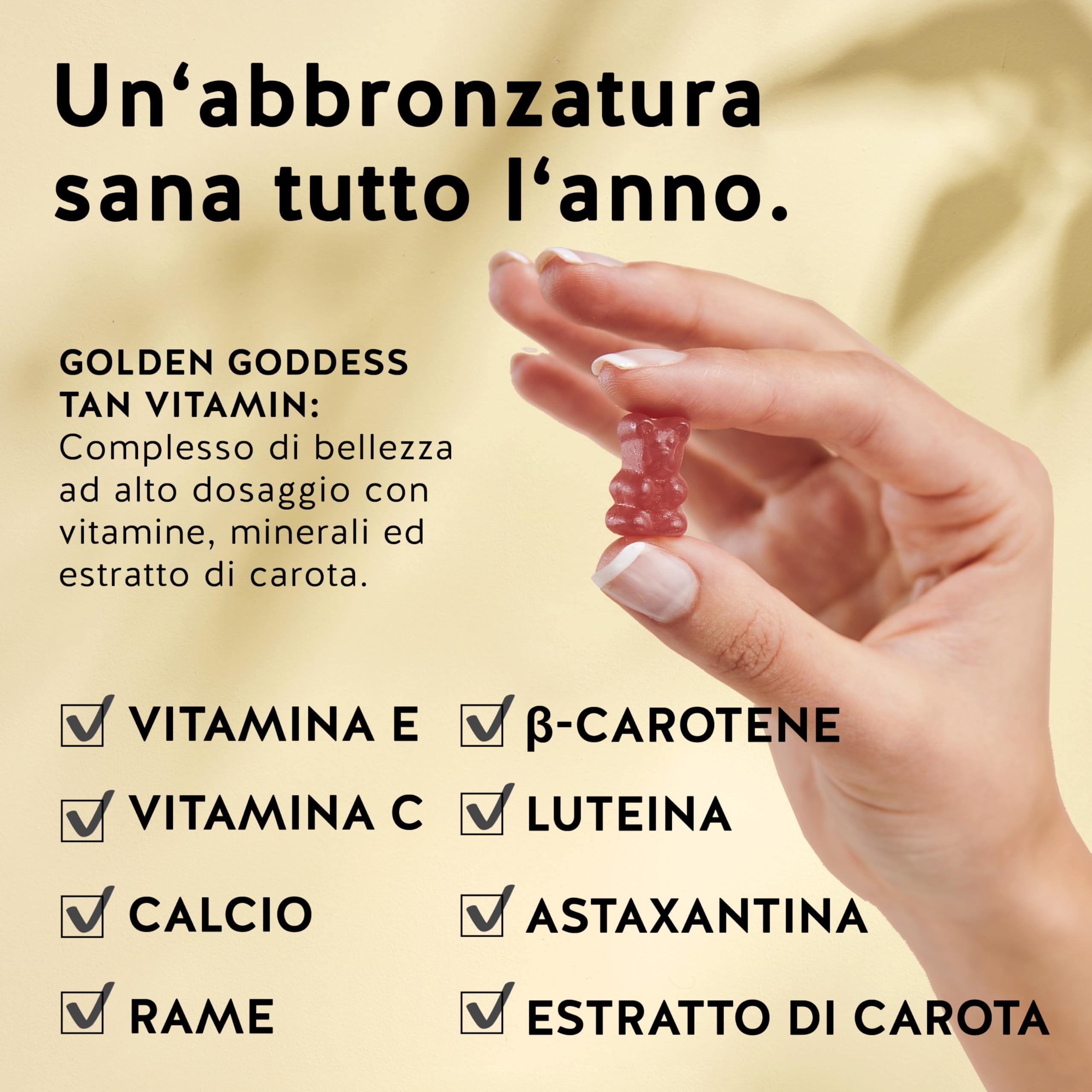 Trio – Per capelli, pelle e linea – Tripla azione bellezza - Con biotina per i capelli, rame per la pelle e cromo per il metabolismo - 3x60 pezzi- Senza Zucchero, Vegano - Bears with Benefits