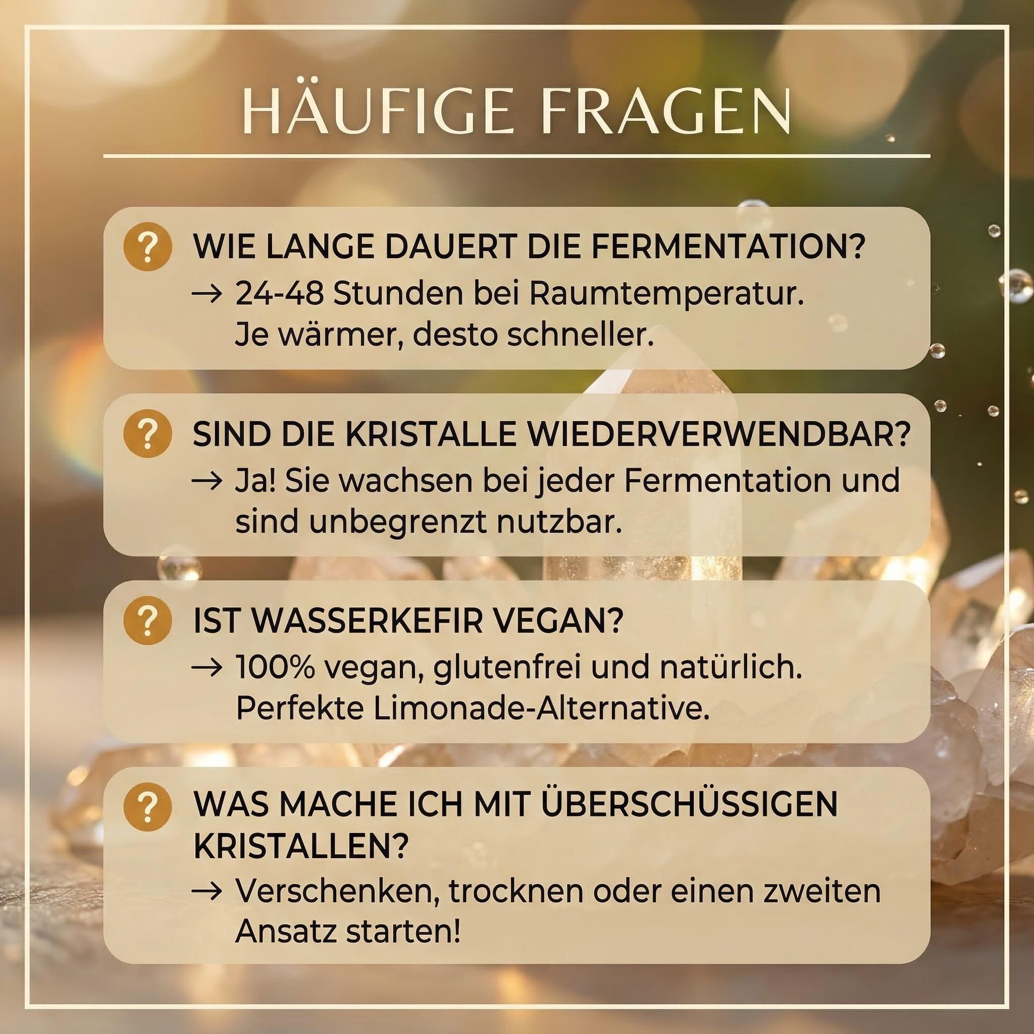 HeldenPilz® BIO Wasserkefir Starter Set mit Mason Ball Glas (600ml) – Wasserkefir selber machen | Japankristalle, Aufschraubsieb & Edelstahldeckel | Fermentations-Set mit Anleitung