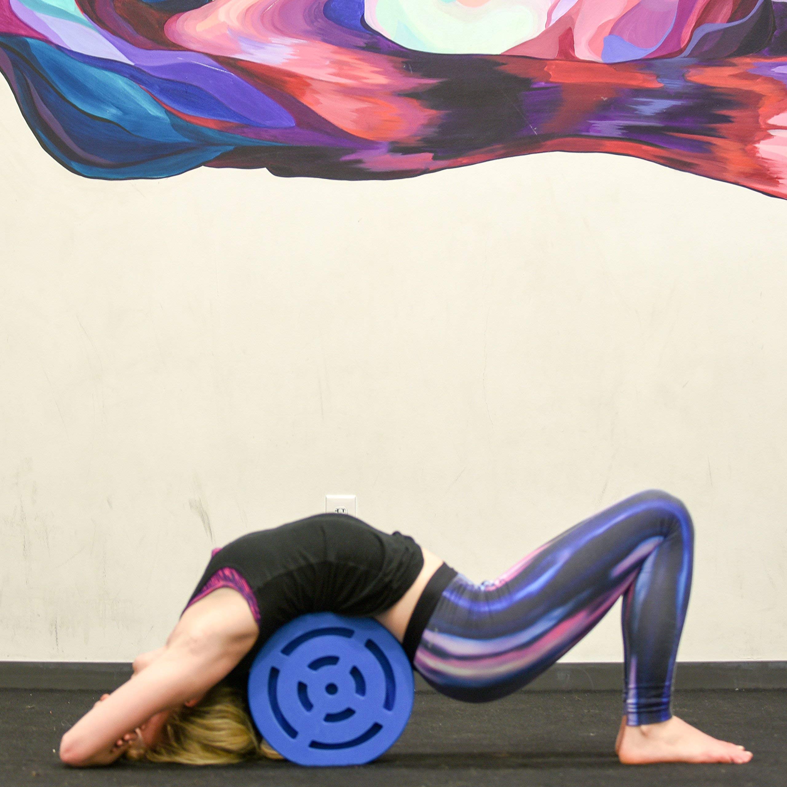 Roue De Yoga BodySport - Rouleau Dorsal Violet Pour étirements Et Flexibilité