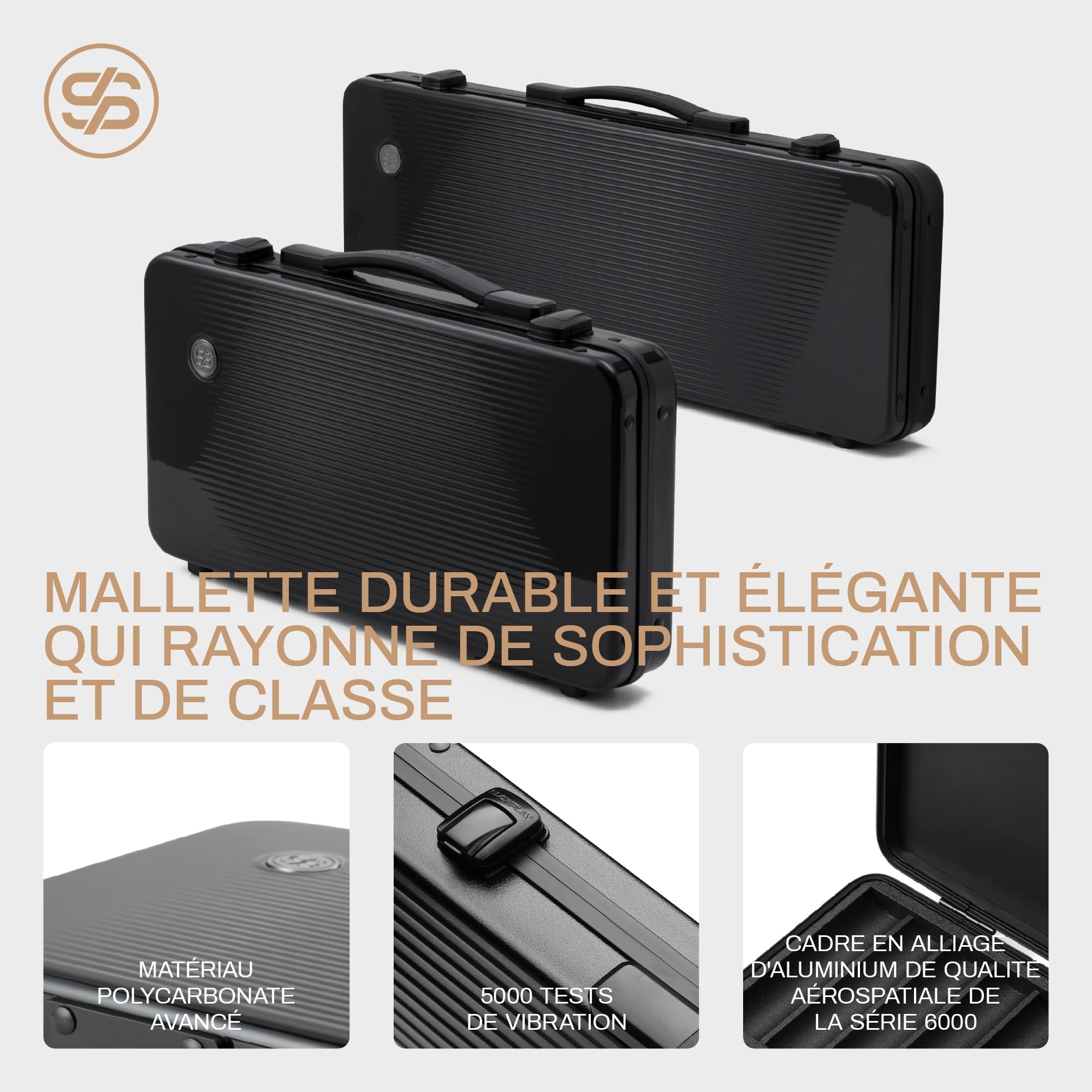 SLOWPLAY Ensemble de 500 jetons de Poker en Argile Godel 14g pour Texas Hold’em [avec Valeur] dans Un Coffret Haut de Gamme en Polycarbonate résistant