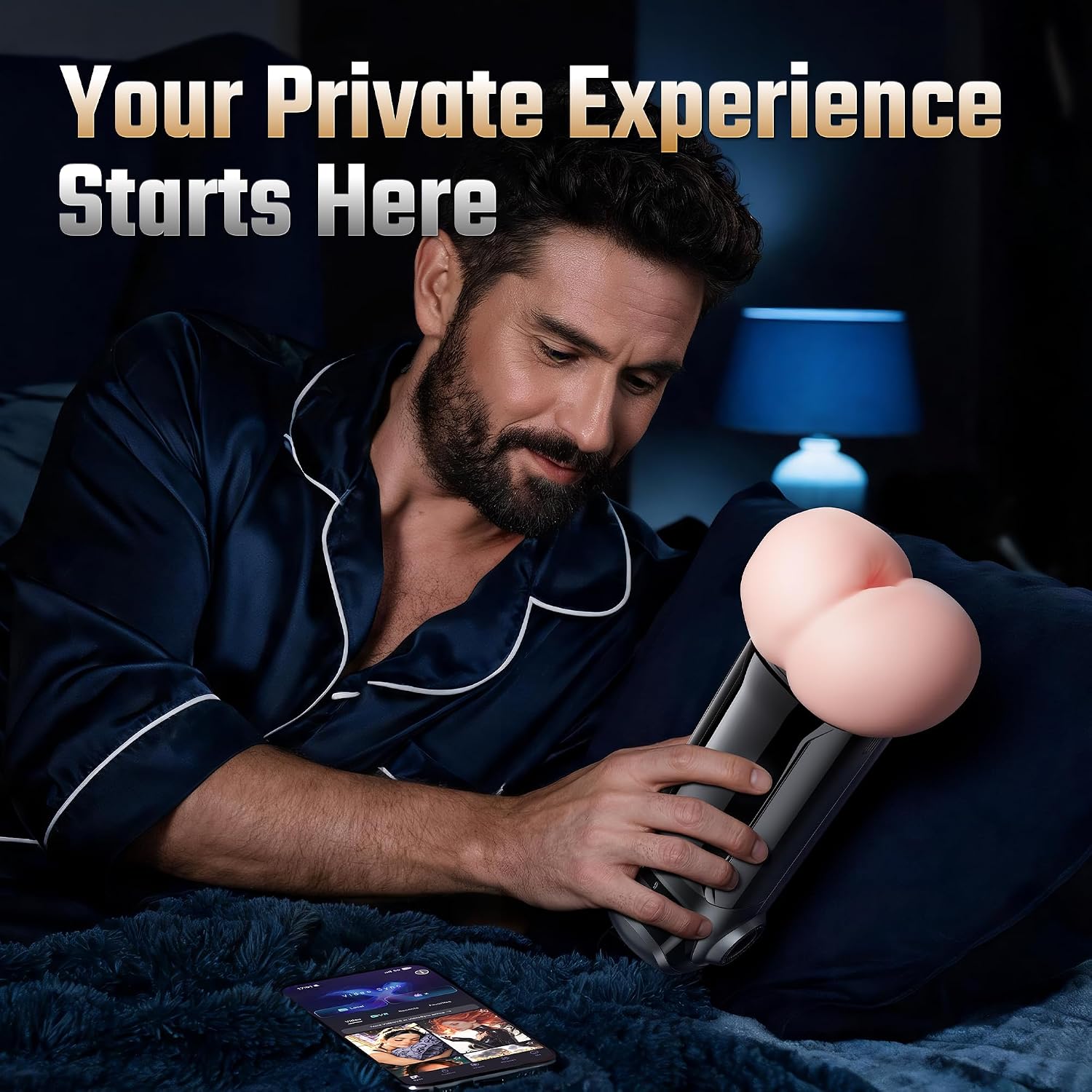 Male Masturbator Pocket Pussy, AI Sync Realistic Butt Sex Toys for Men