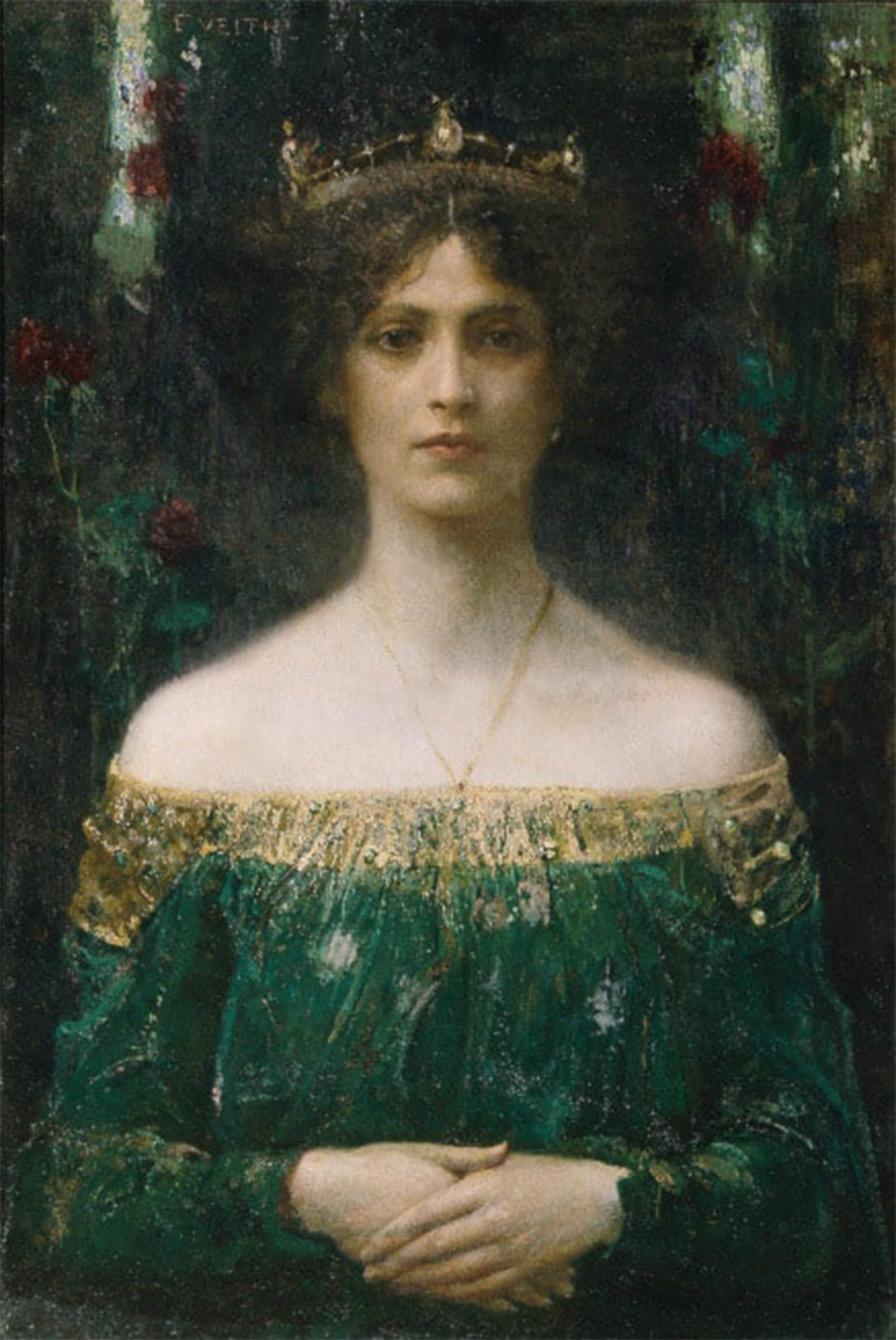 ARTXLXXBN Famous Prints Artwork Pictures Poster Painting Art the King's Daughter by Eduard Veith Artwork Landscape Pictures for Home Decor 60x90cm