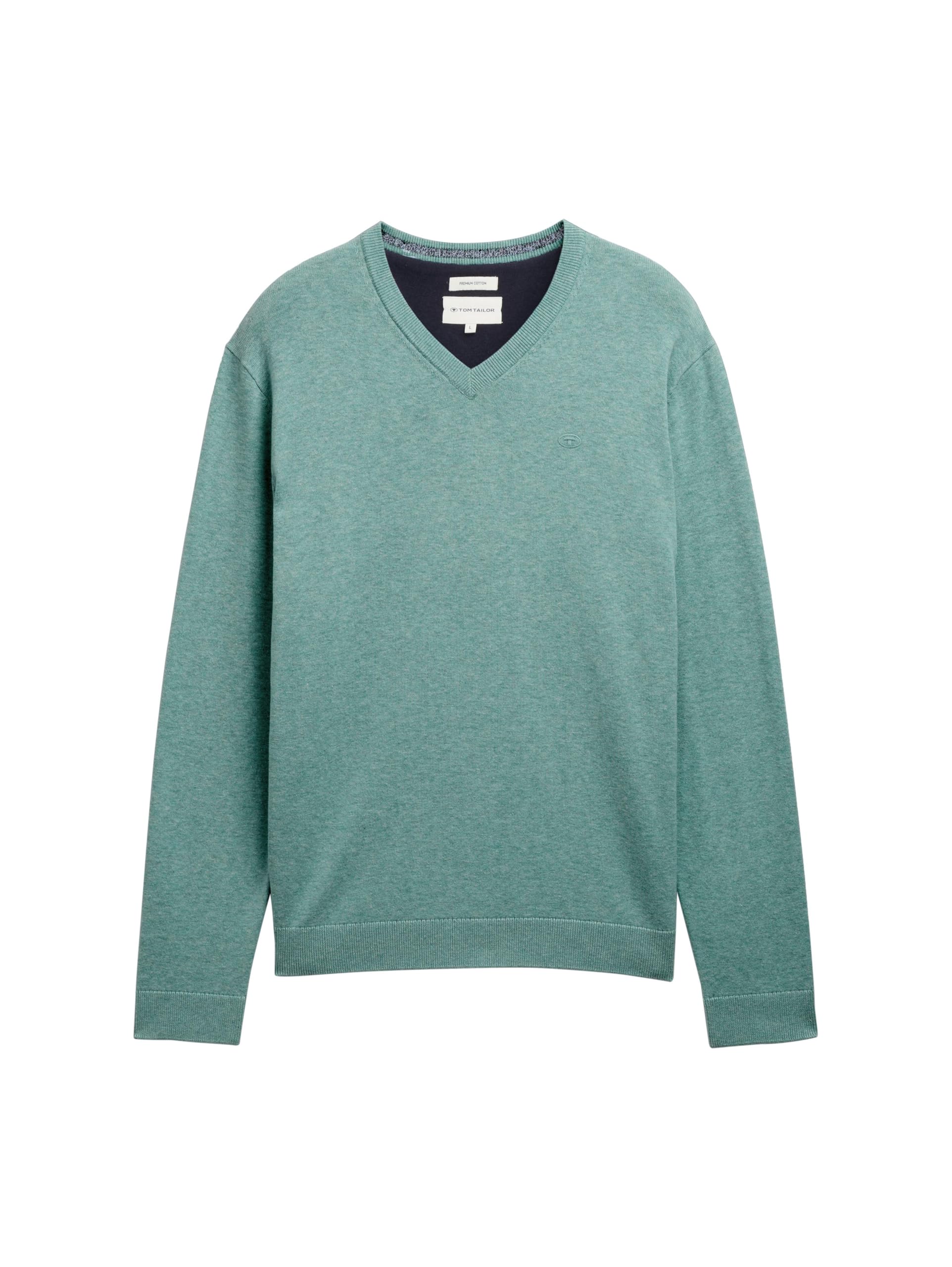 TOM TAILOR Herren 1039811 Strickpullover mit V-Ausschnitt