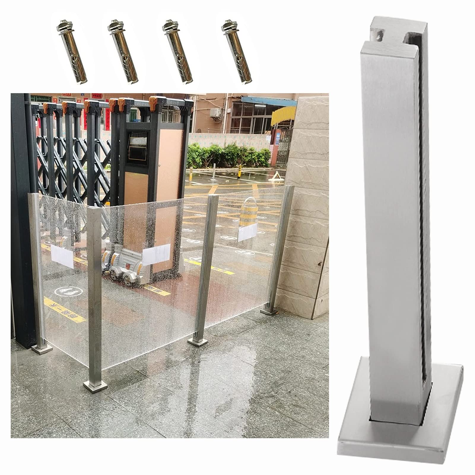Système de poteaux de garde-corps étanche pour balustrade hauteur 85 cm 110 cm