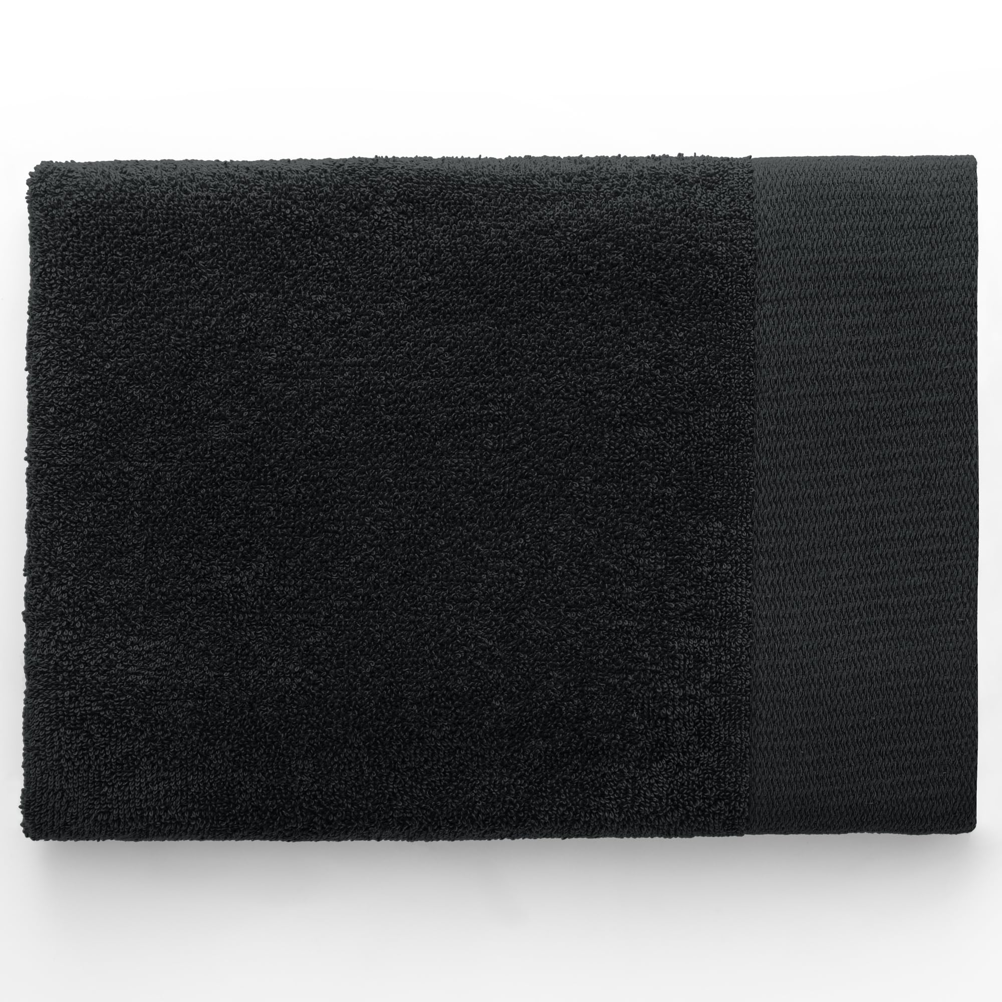 AmeliaHome 30x50 cm Guest Towel 100% Cotton Absorbent Black Amari - Image 2