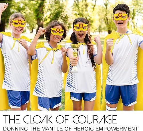 Miniatura 2 de iROLEWIN Capas de superhéroes para adultos y máscaras para mujeres y hombres, disfraces de grupo a granel, disfraz de mago de formación de equipos,