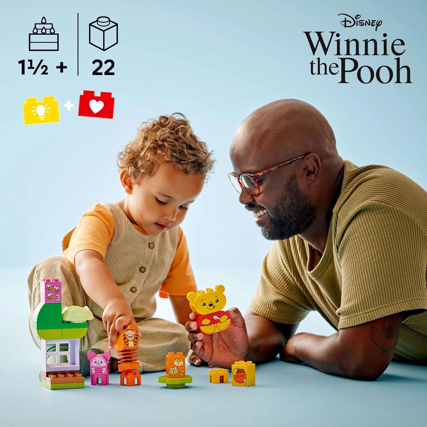 LEGO 10457 Duplo Winnie the Pooh Birthday Party Toy, Toy, Birthday Present, Blocks, Educational, Boys, Girls, Children, 1 and a Half Years, 2 Years, 3 Years, Toddler, Disney Goods, Pretend Play