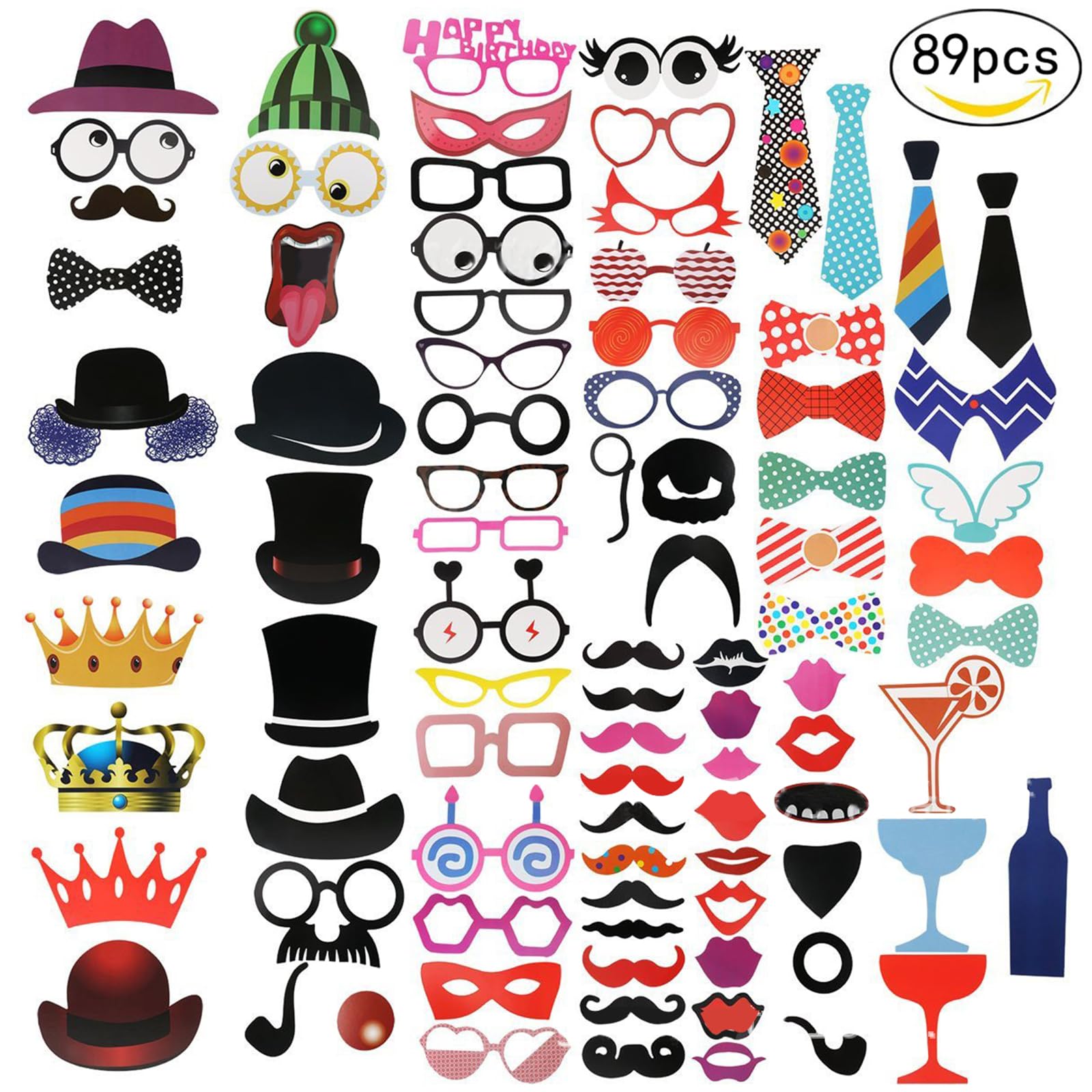 147 pezzi decorazione per feste, accessori per foto, booth, decorazione per feste per bambini, berretti, accessori per feste, matrimoni, Halloween, Natale, decorazione da tavolo, compleanno,
