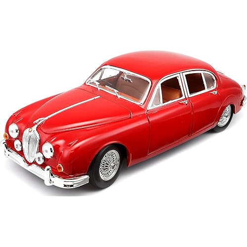 1959 Jaguar Mark 2 Diecast Model Silver 1/18