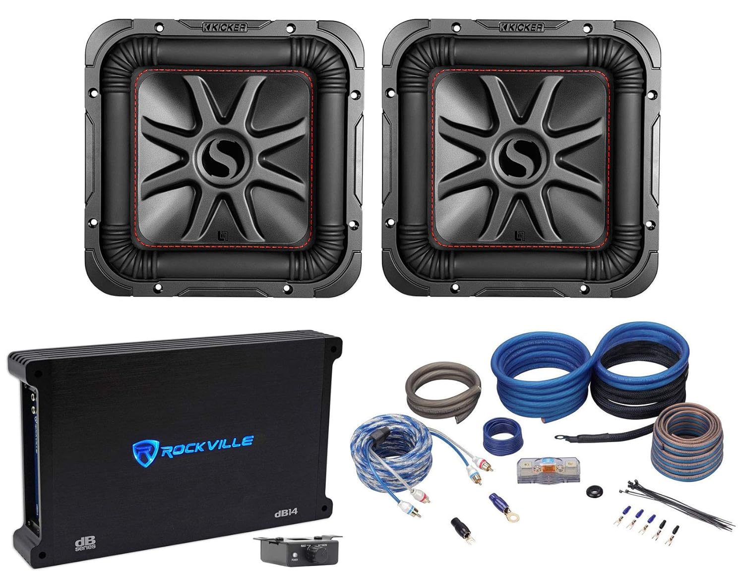 (2) KICKER 45L7R102 10" 2000w L7R SoloBaric Subwoofers