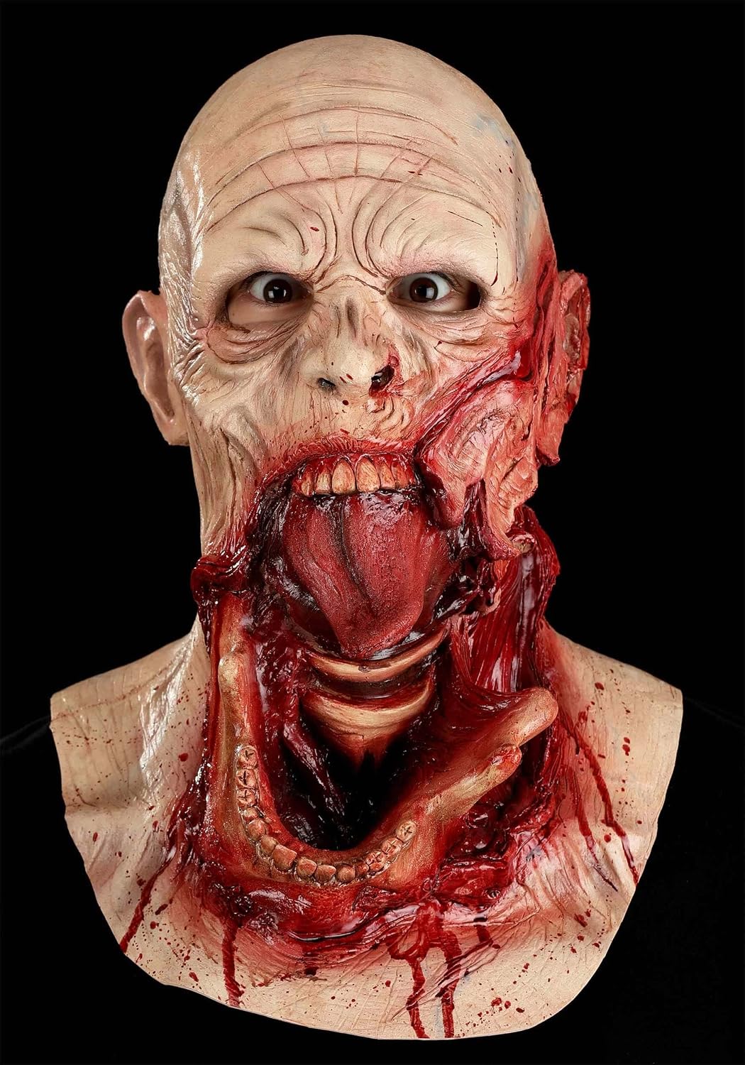 Fun Costumes Immortal Masks Speechless Monster Latex Halloween Mask for Adults, Full Head Realistic Scary Halloween Masks