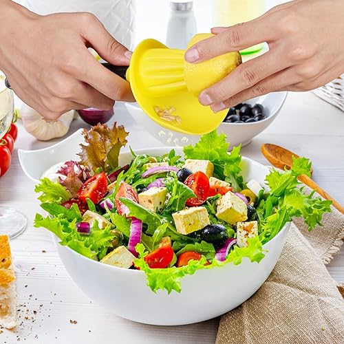 Miniatura 5 de Exprimidor de limón portátil 4 en 1 Extracto máximo manual de cítricos con acero inoxidable Citrus Zester Pelador de canales, cuchillo de canal,