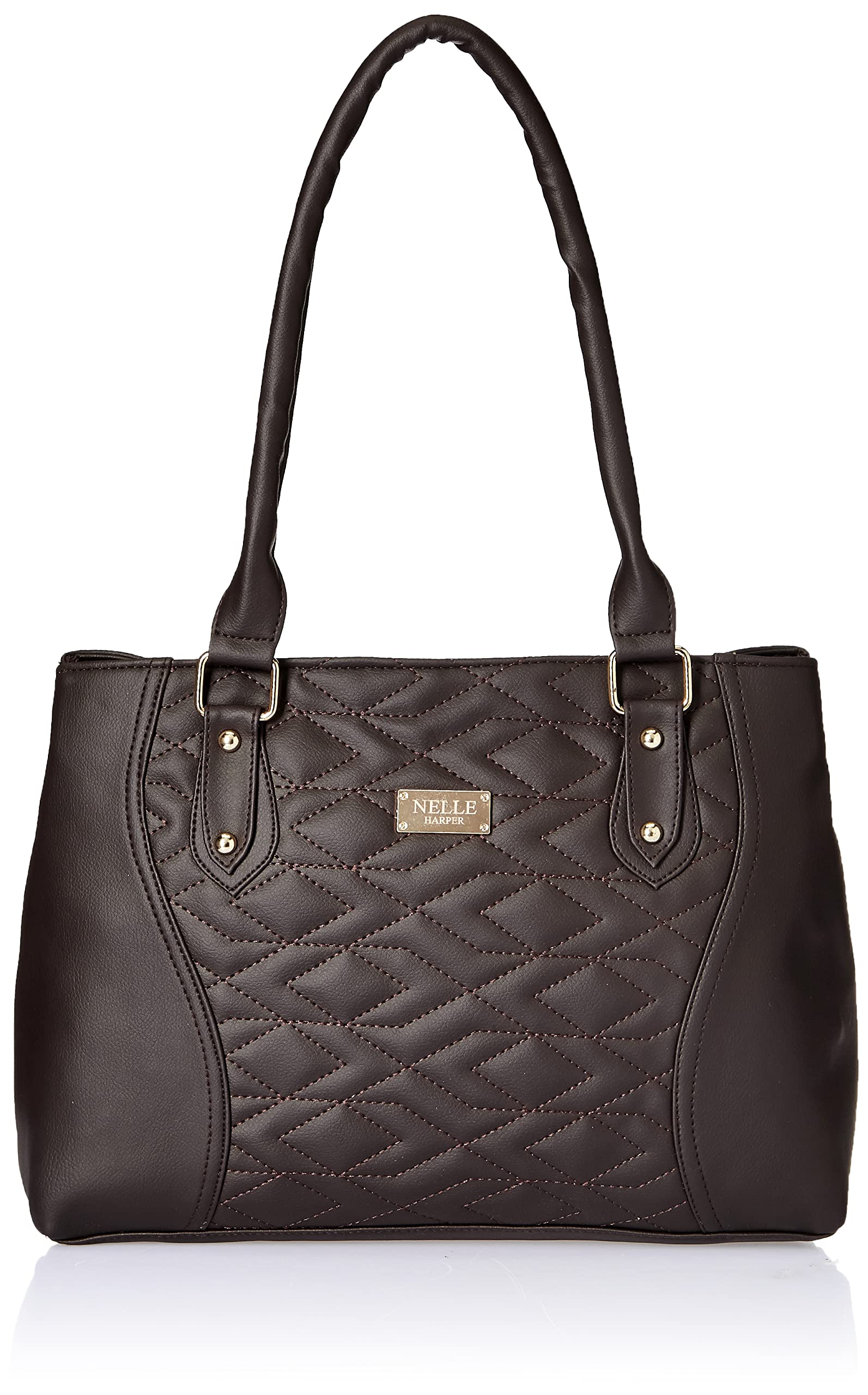 Nelle Harper PU Leather Latest Fashion Handbags for Womens (D.Brown) (B08Z527XR4) Amazon Price History, Amazon Price Tracker
