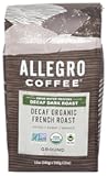 Allegro Coffee Decaf Organic French Roast Ground Coffee, 12 oz (Pack of 1)