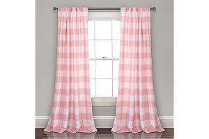 Lush Decor Pink Striped Curtains