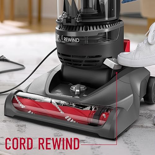 Miniatura 2 de Hoover Rewind Pet - Aspiradora vertical sin bolsa para alfombras y suelos duros, rebobinado automático de cables, limpieza por encima del suelo,