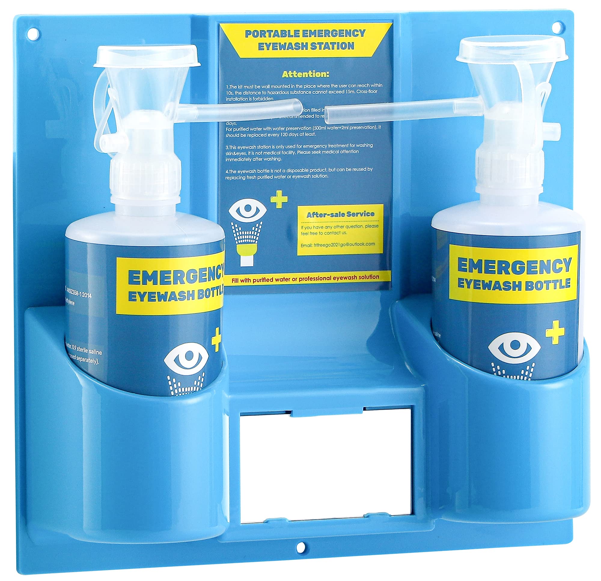 Buy Frifreego Emergency Eye Wash Station Portable Eyewash Station Wall Mounted Eyewash Solution