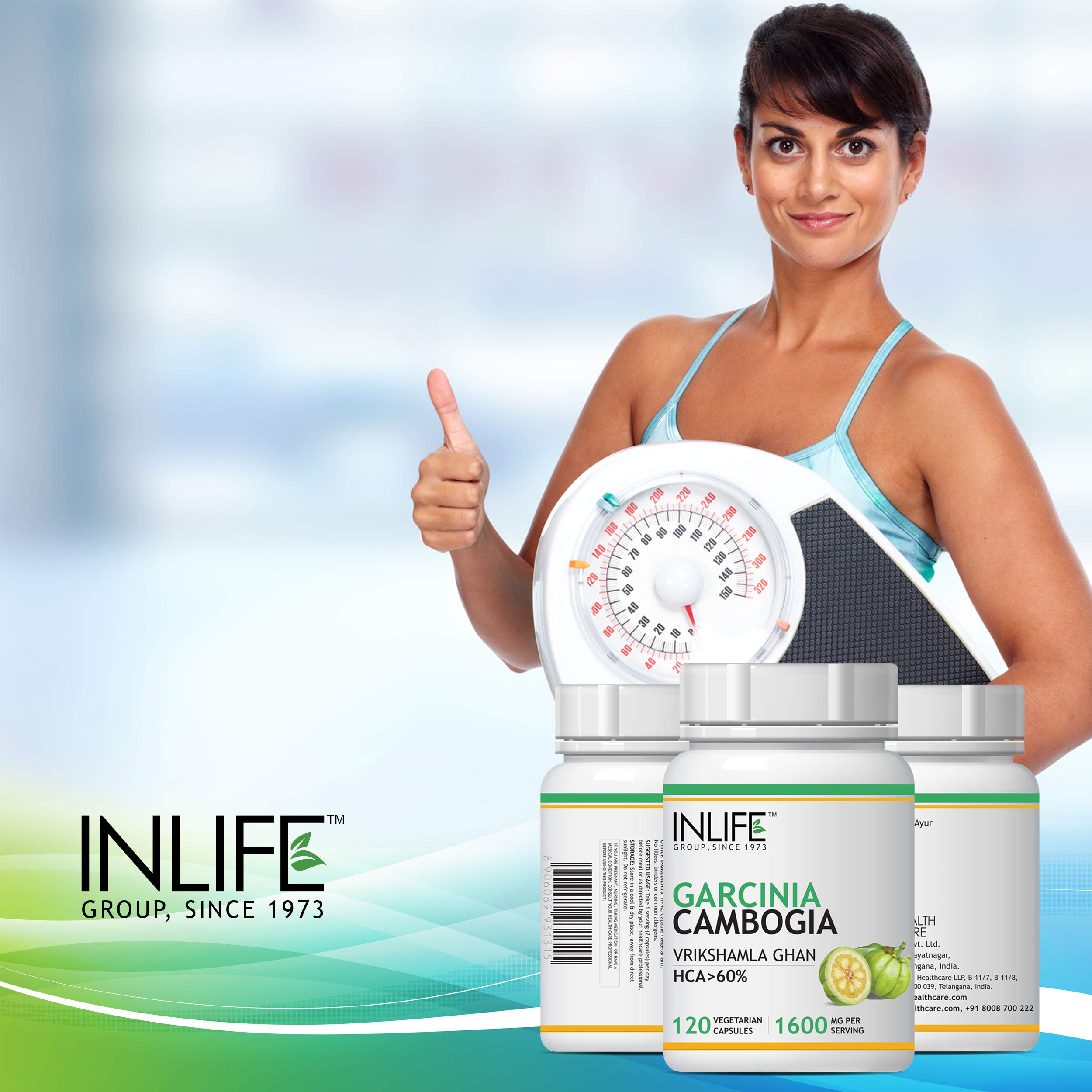 INLIFE Garcinia Cambogia Capsules | Fruit Extract with 60% HCA | Ayurveidc Herbal Supplement for Men Women - 1600mg - 120 Vegetarian Capsules - Image 3 thumbnail
