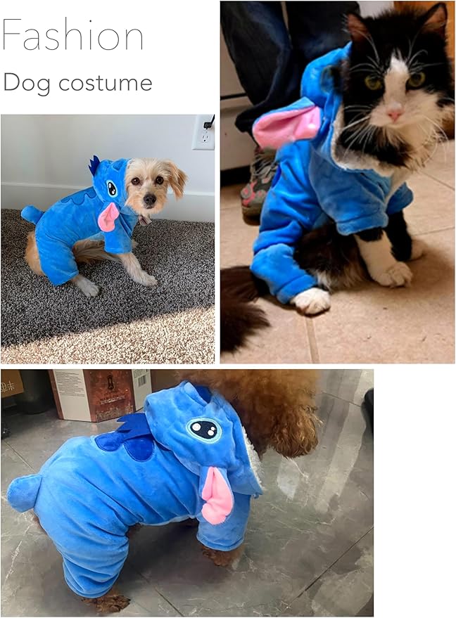 Ropa para Perro con Capucha Tibia, Disfraz de Tiburón, Talla Grande miniatura 4