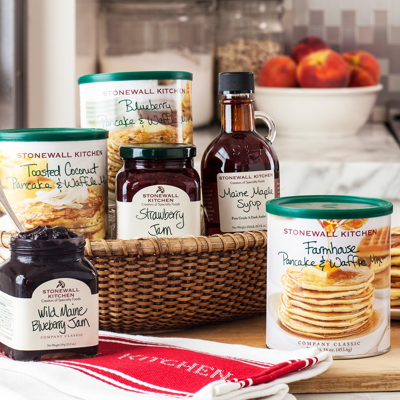 Amazon.com: Stonewall Kitchen Morning Favorites Gift (7 pc) : Grocery ...
