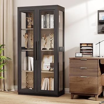 BROTTAR Display Cabinets with Glass Doors & Human Body Sensing