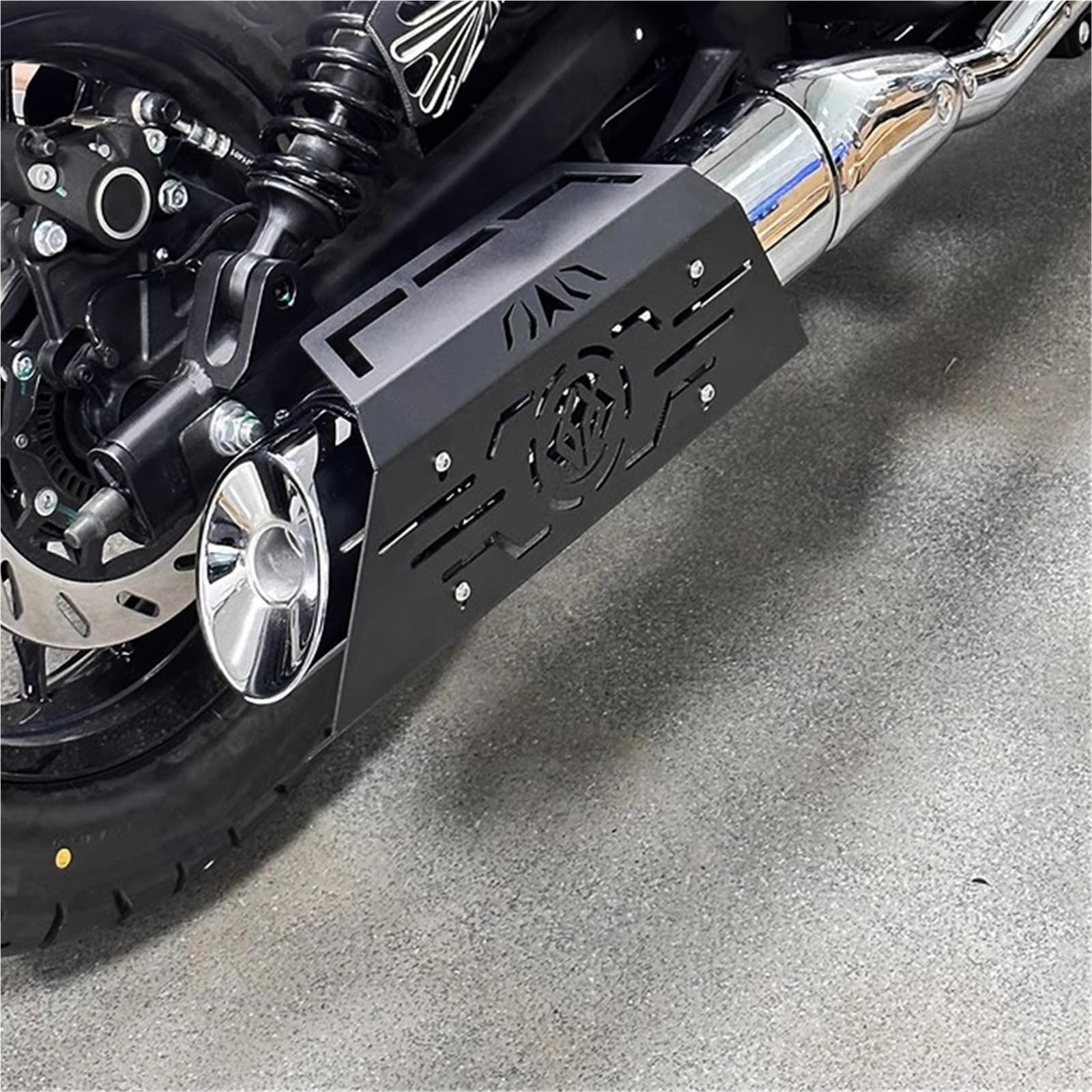 Deflectores de Calor para Escape Protector de Escape térmico para Motocicletas Kawasaki Eliminator 500 SE, 500SE, 450 y 400. Protector térmico de Escape