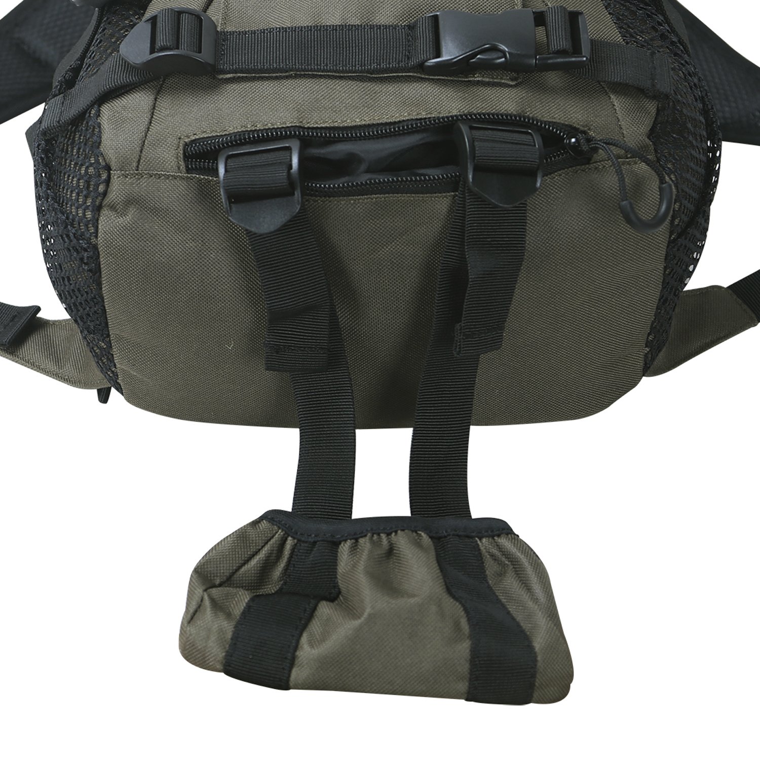 TOURBON klein Jagd Rucksack Day Pack Rusack Jagdrucksack mit Gewehr Pistole Halter - Grün