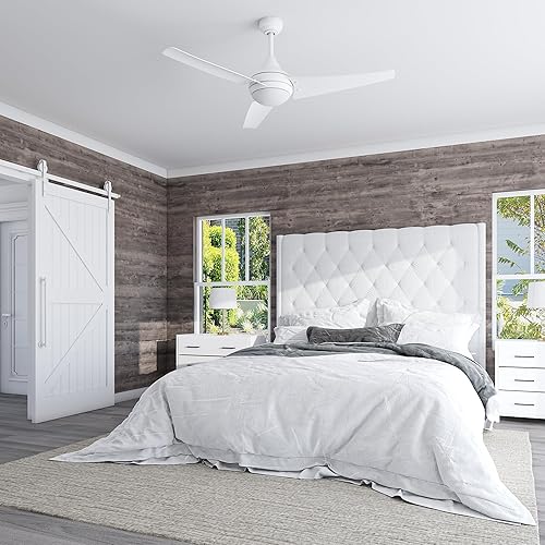 Miniatura 2 de Prominence Home Maxon - Ventilador de techo para interiores de 52 pulgadas con luz LED, control remoto, 3 aspas modernas de alto rendimiento, flujo