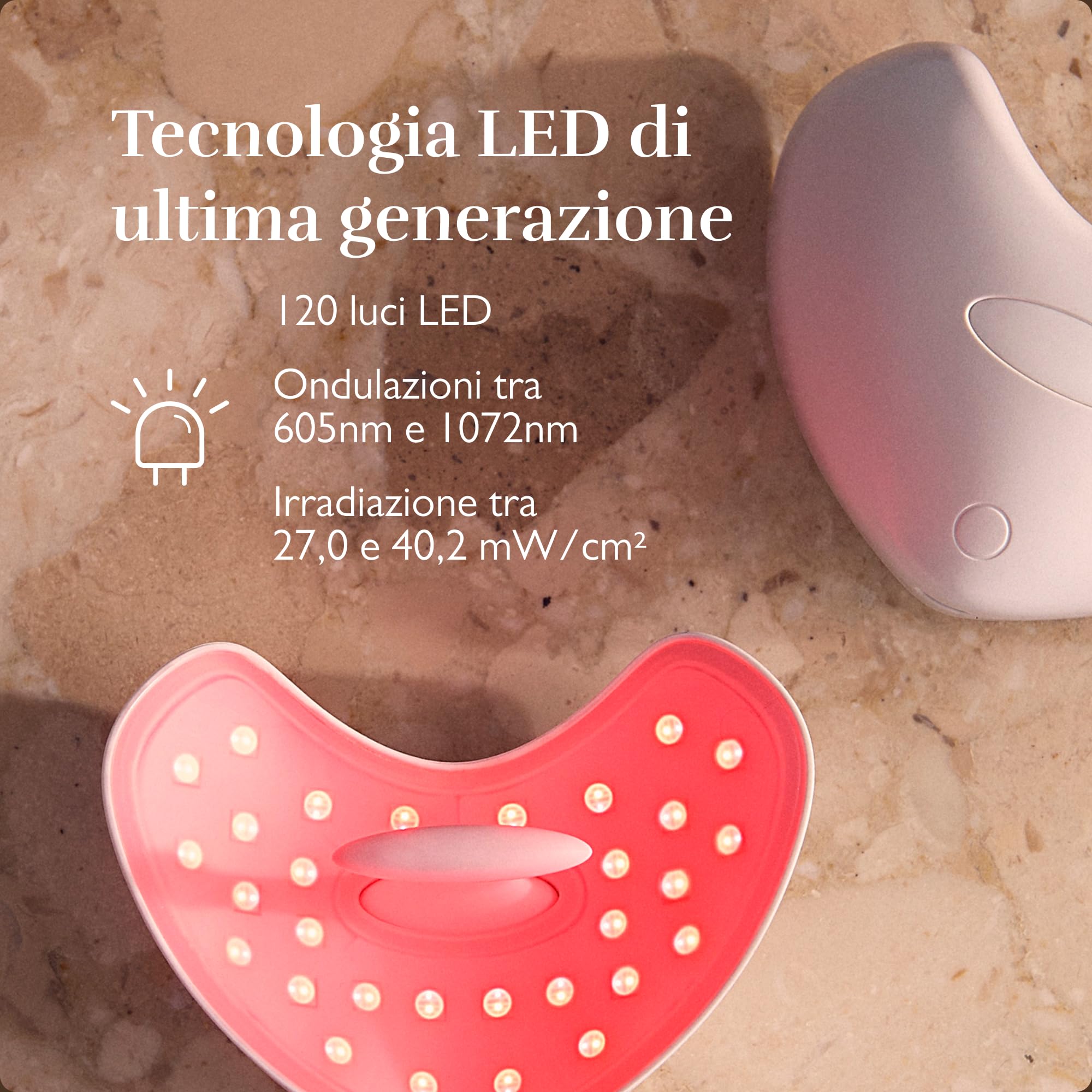 Silk’n Maschere LED per Labbra - Lumilips - Dispositivo per Ringiovanire e Volumizzare le Labbra - Luce Rossa - Ricaricabile e Portatile - Bianco