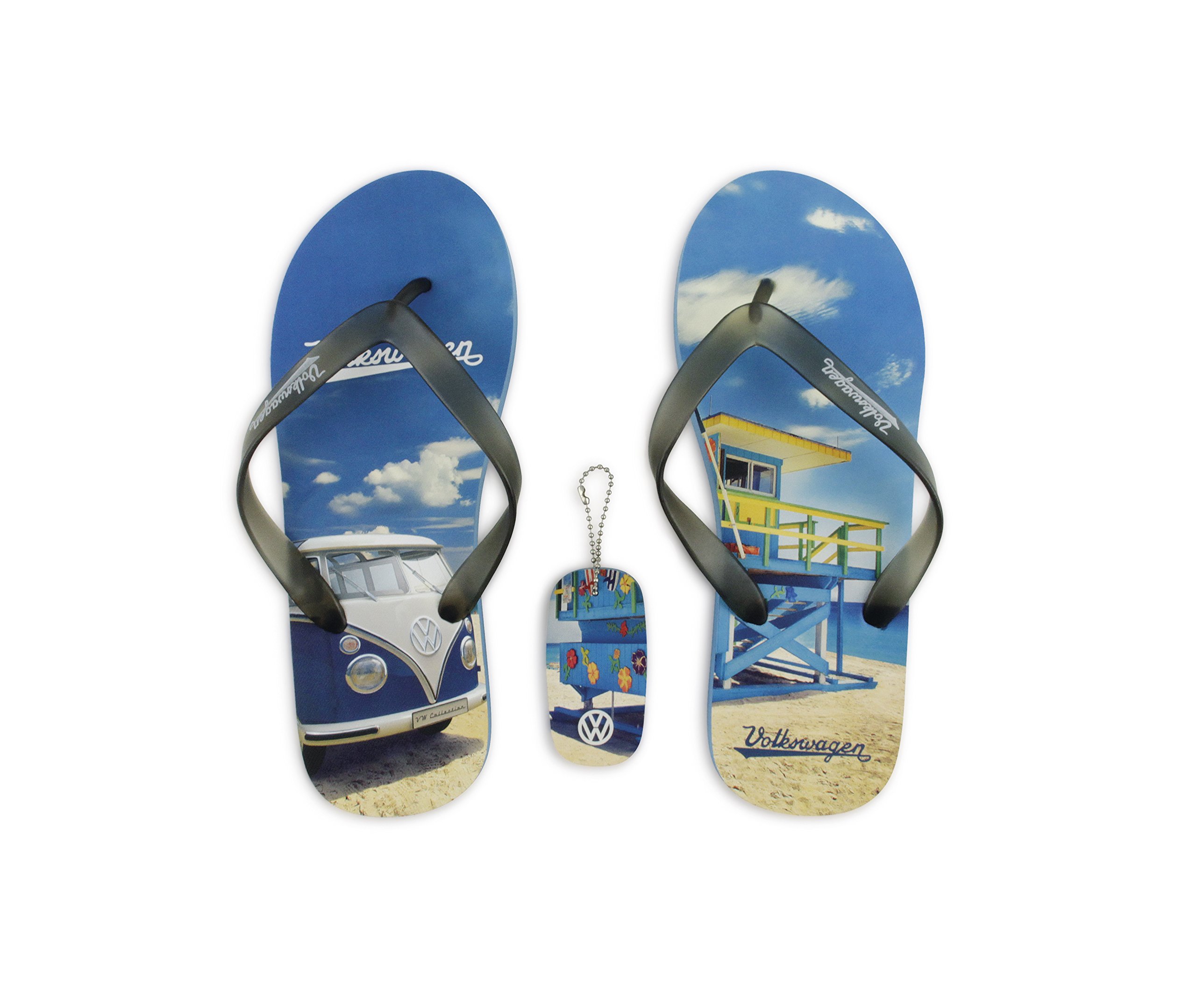 BRISA VW Collection VW T1 Bus Beach Sandals XXL (EU 44/45) - Beachlife/blue