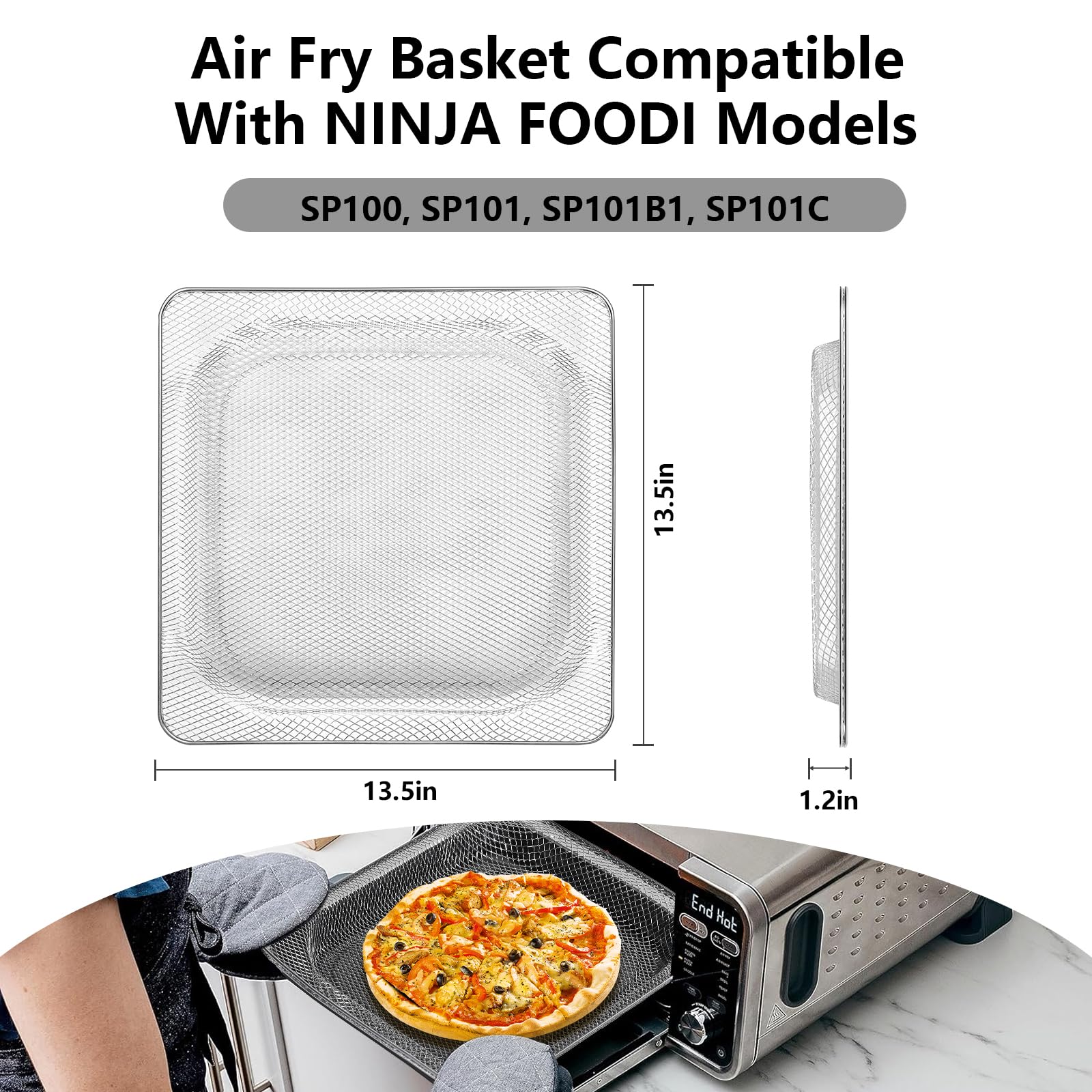 Air Fryer Zubehör Für Ninja Foodi SP101 – Backform, Korb, Krümelblech, Einlagen & Pergamentpapier