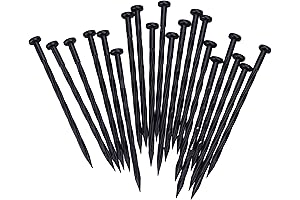 25 PCS Spiral Landscape Anchoring Spikes: Durable Nylon Nails for Long-Lasting Edging