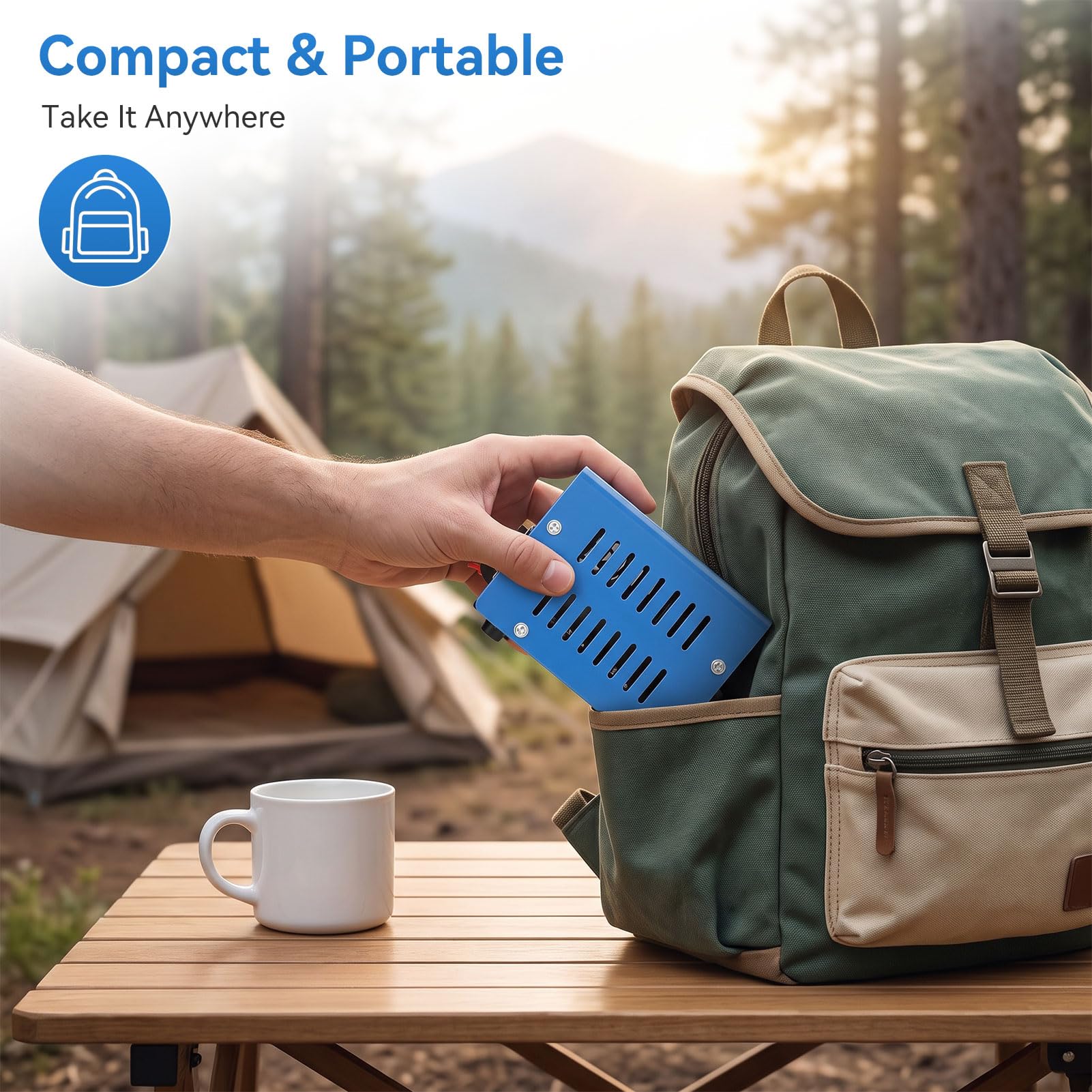 Generatore a manovella, generatore di ricarica portatile ad alta potenza da 20 W, inverter USB, dinamotore di emergenza con presa USB per attività di sopravvivenza in campeggio